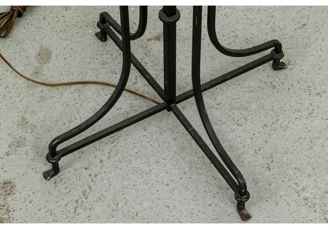 Tommi Parzinger Lamp #27 Iron Floor Torchiere For Sale 6