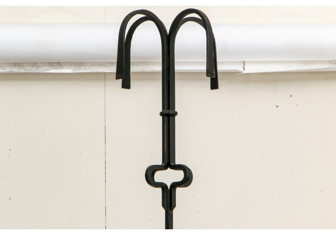 Other Tommi Parzinger Lamp #27 Iron Floor Torchiere For Sale