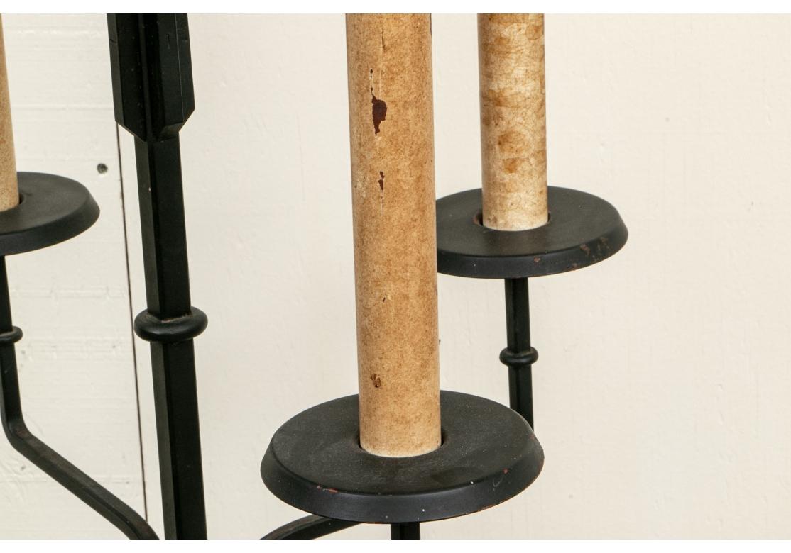 Tommi Parzinger Lamp #27 Iron Floor Torchiere For Sale 1