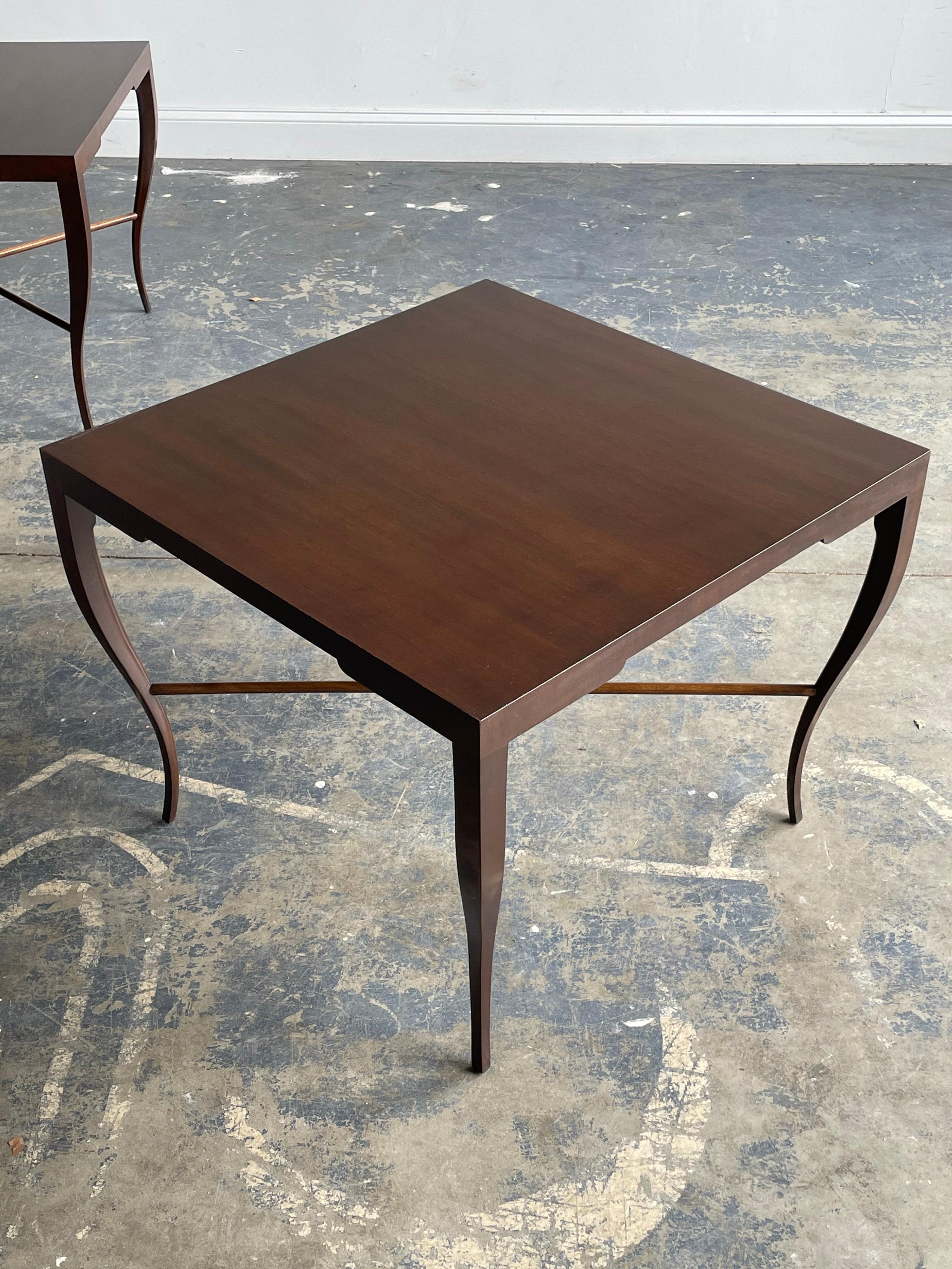 Mid-20th Century Tommi Parzinger Large Scale End Tables For Sale