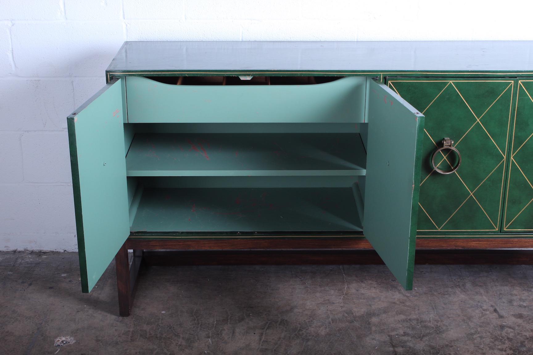 Tommi Parzinger Leather Cabinet 11