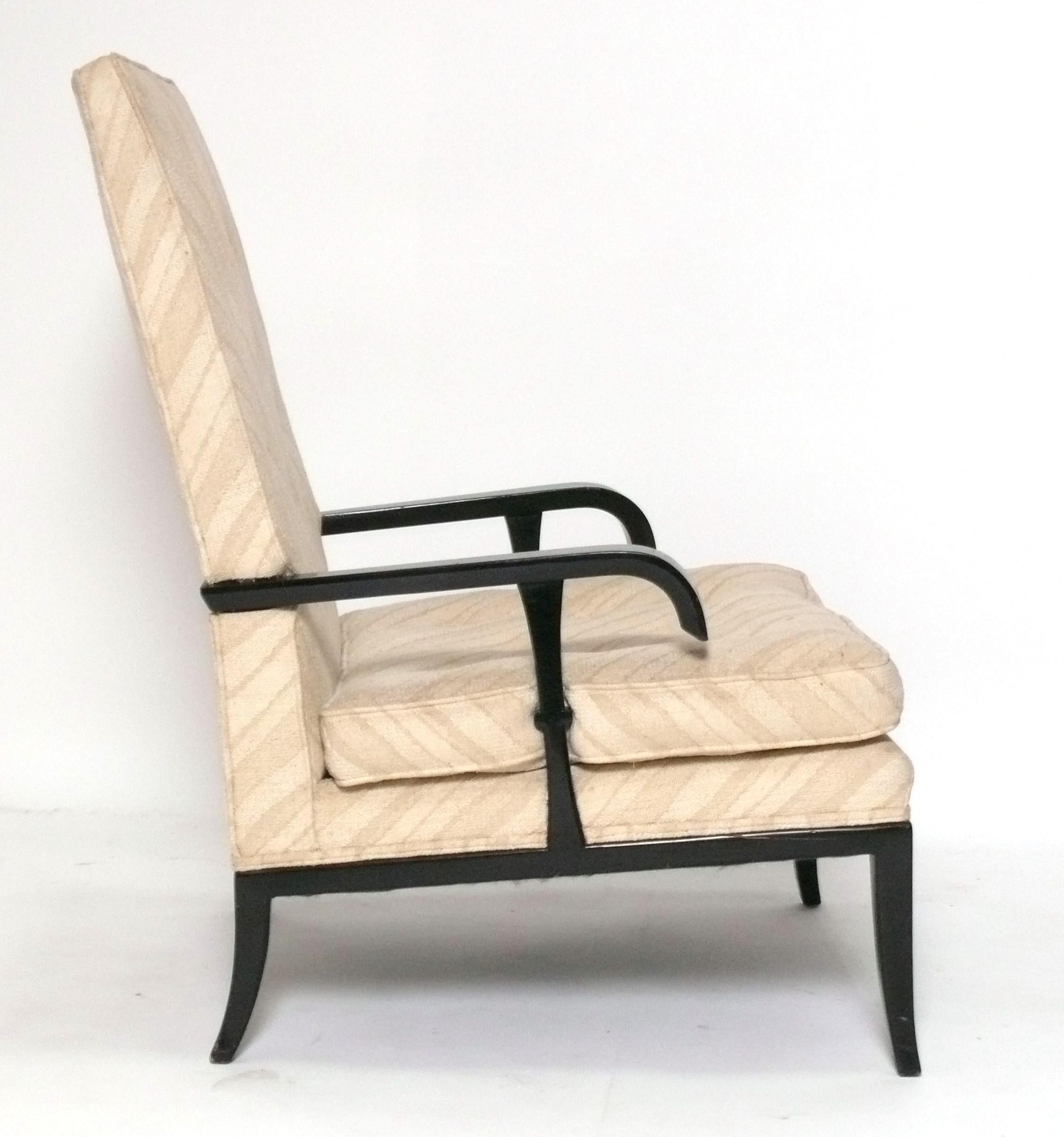 Sillón Tommi Parzinger Retapizado En Tu Tela Glamour De Mitad De Siglo Moderno de mediados de siglo en venta