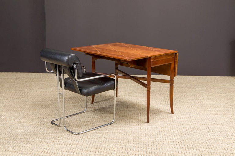 Tommi Parzinger Mahogany Convertible Desk, Dining & Console Table, 1951, Signed  For Sale 3