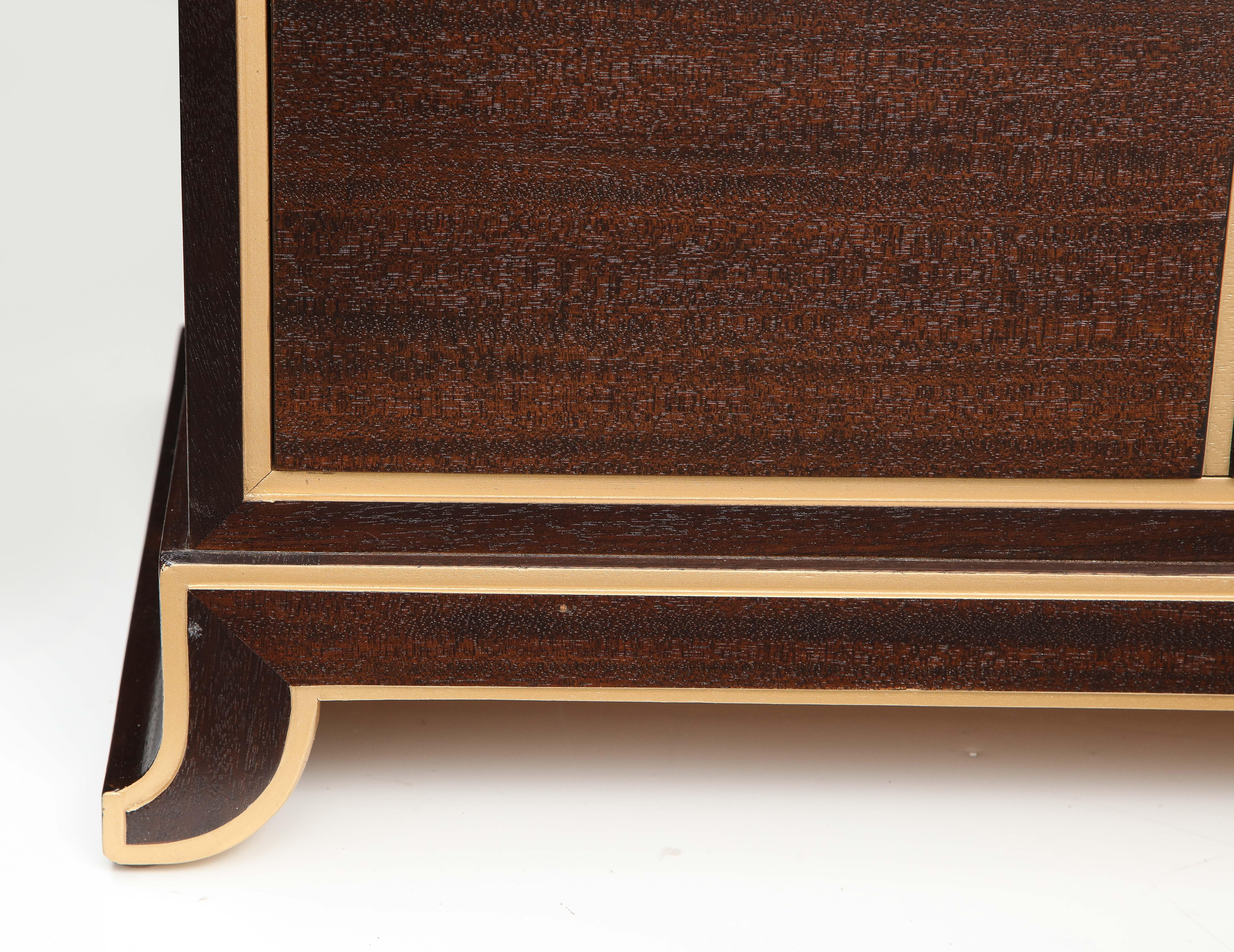 Tommi Parzinger Mid Century Mahogany Dresser For Sale 3