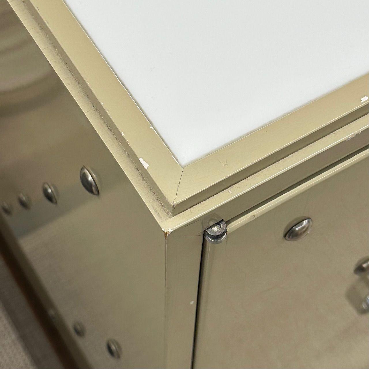 Glass Tommi Parzinger, Mid-Century Modern, Studded Cabinet, Lacquer, Chrome, USA 1970s