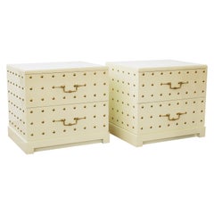 Tommi Parzinger Mid-Century Modern Studded Dressers