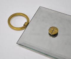 Tommi Parzinger Mirrored Brass Sconces, a Pair by Dorlyn Silversmiths