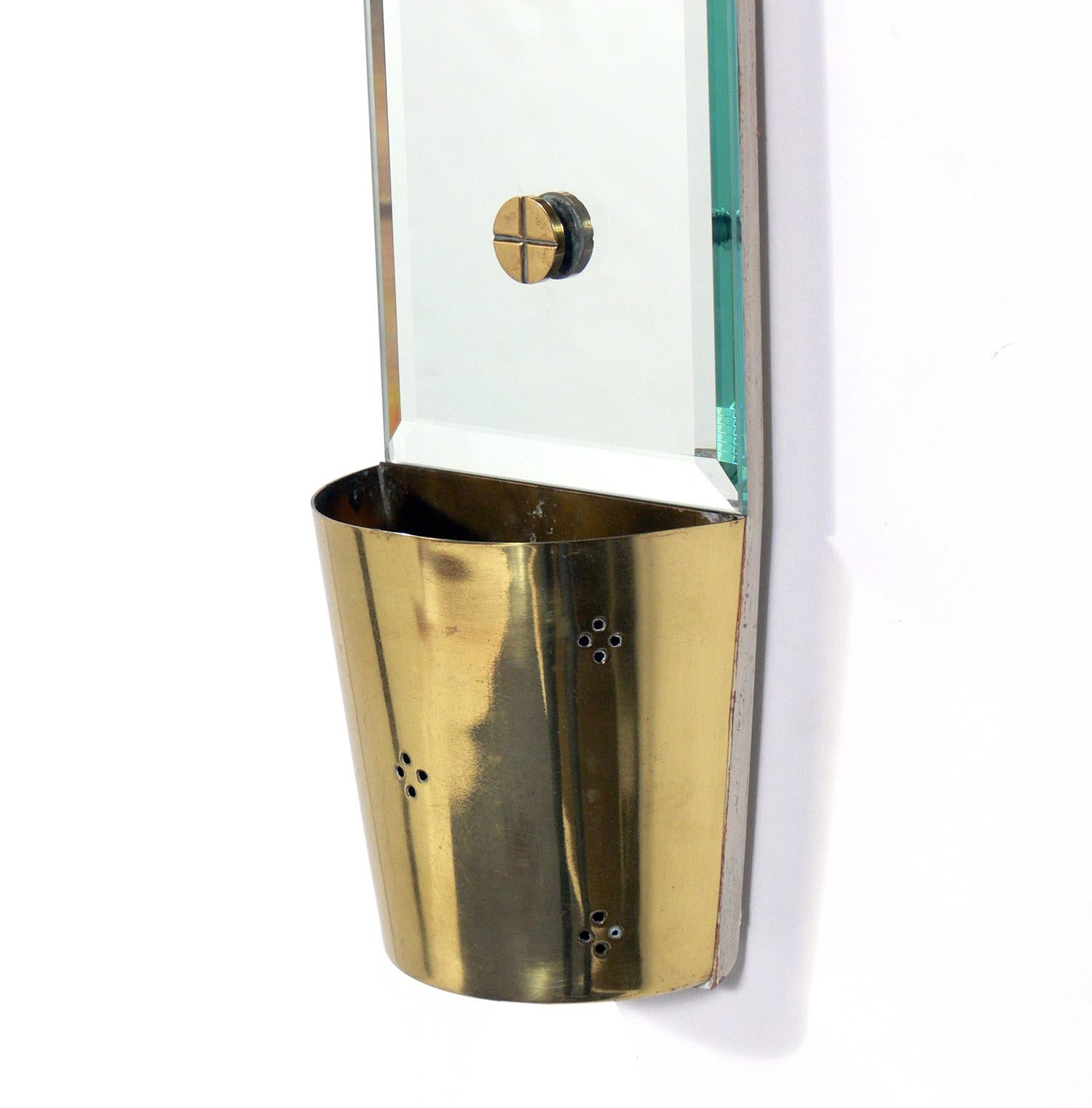 Mid-Century Modern Tommi Parzinger Mirrored Sconces