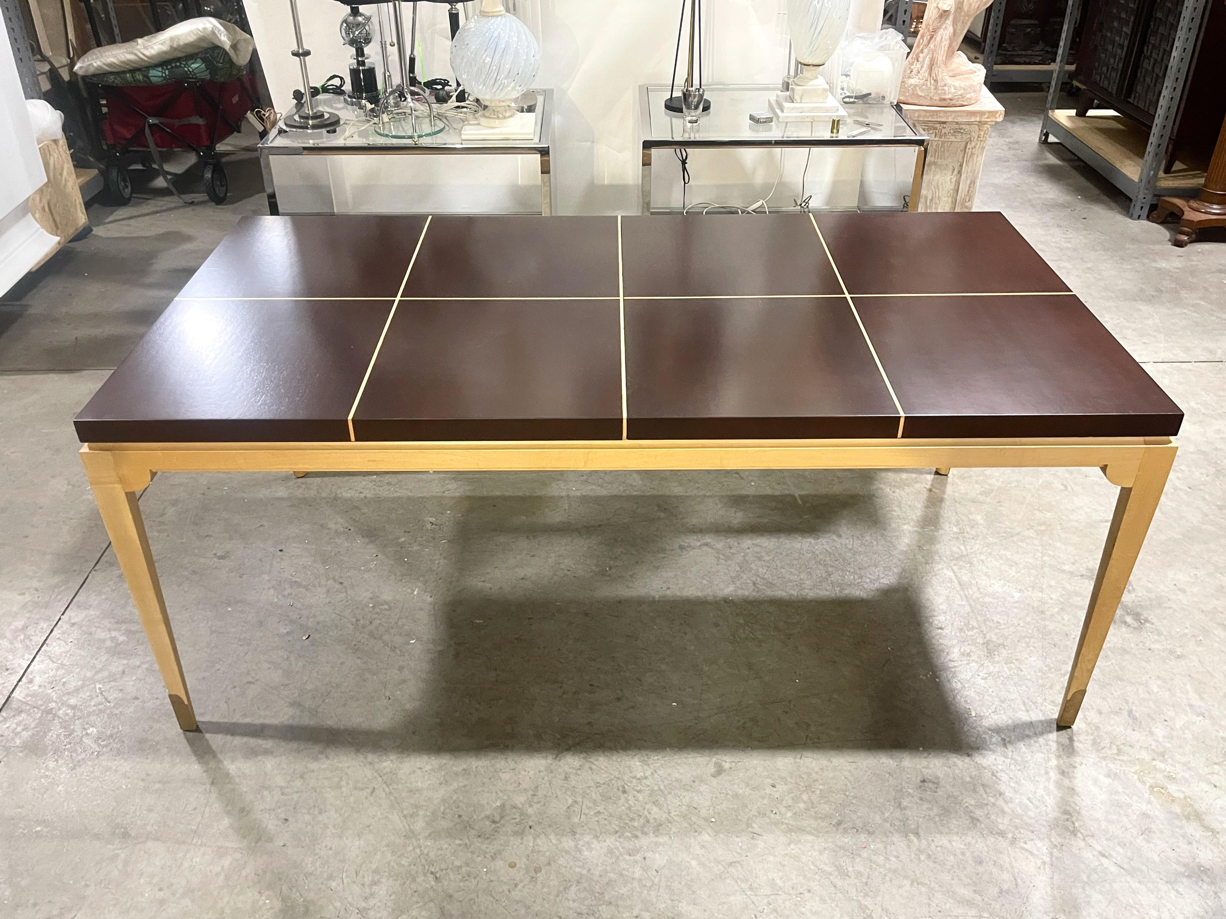 Tommi Parzinger Model 161 Dining Table Mahogany and Maple For Sale at ...