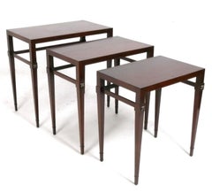 Tommi Parzinger Mesas Nido Reacabadas En Tu Color Mid Century Modern Glam