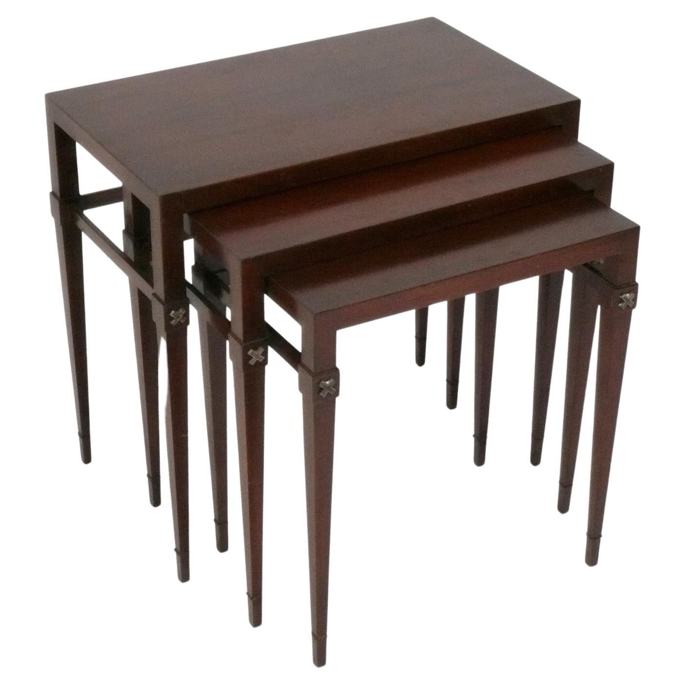 Tommi Parzinger Nesting Tables Refinished In Ihrer Farbe Mid Century Modern Glam