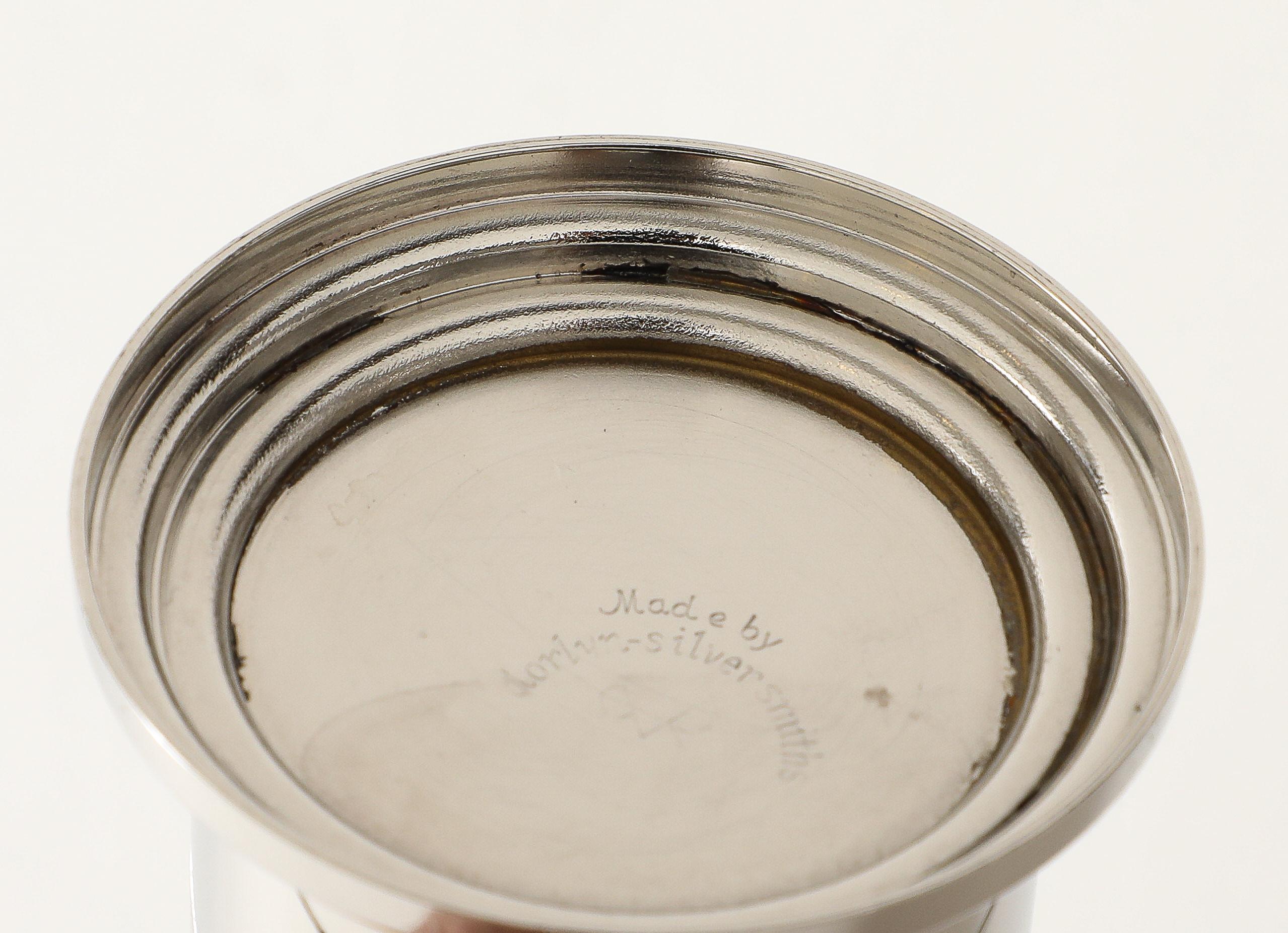 Tommi Parzinger Nickel Ash Tray, Lighter For Sale 5