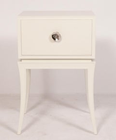 Tommi Parzinger Night Stands or End Tables New White Lacquer Finish