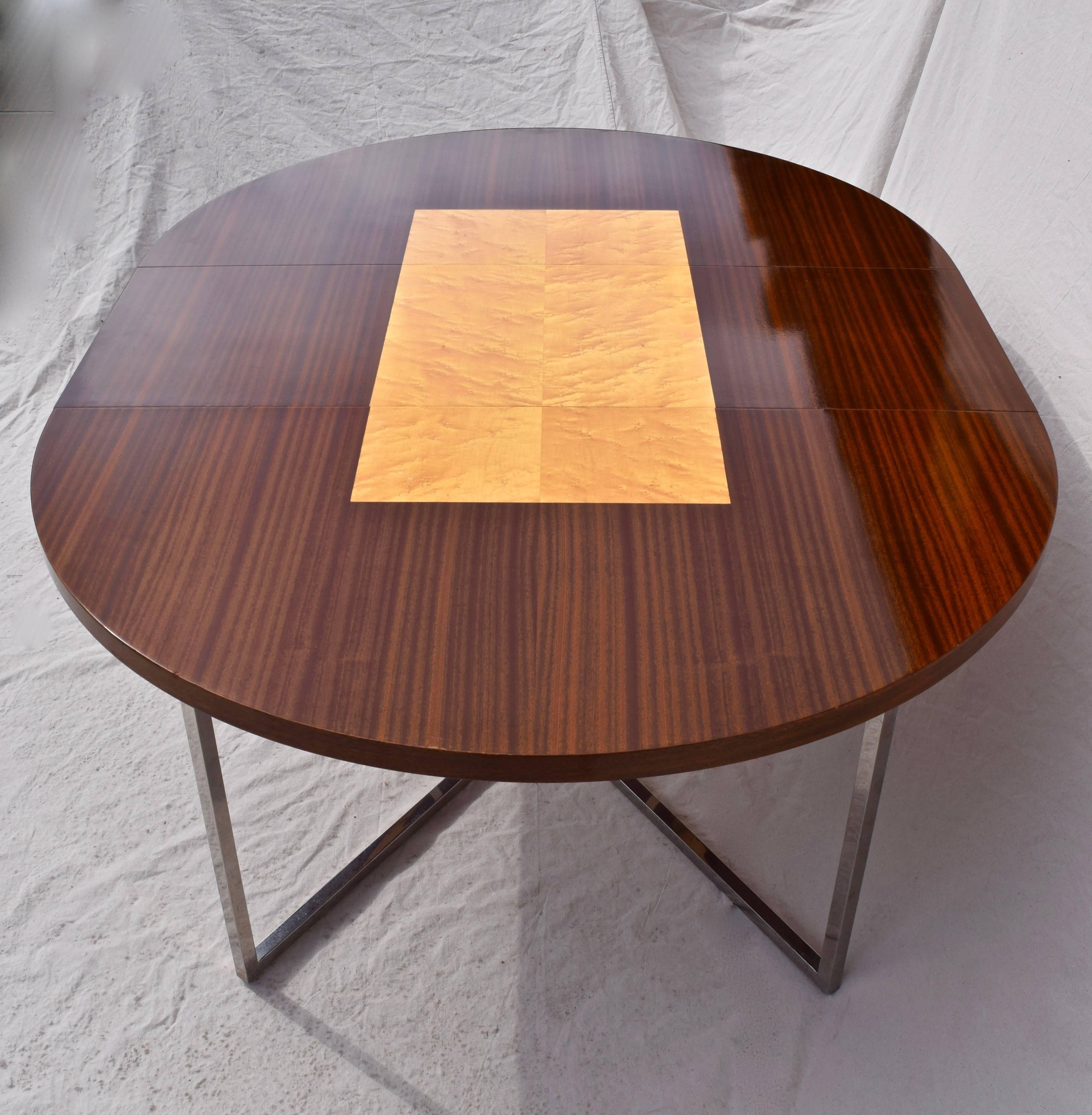 Tommi Parzinger Originals Dining in Mahogany and Birds Eye Maple 5