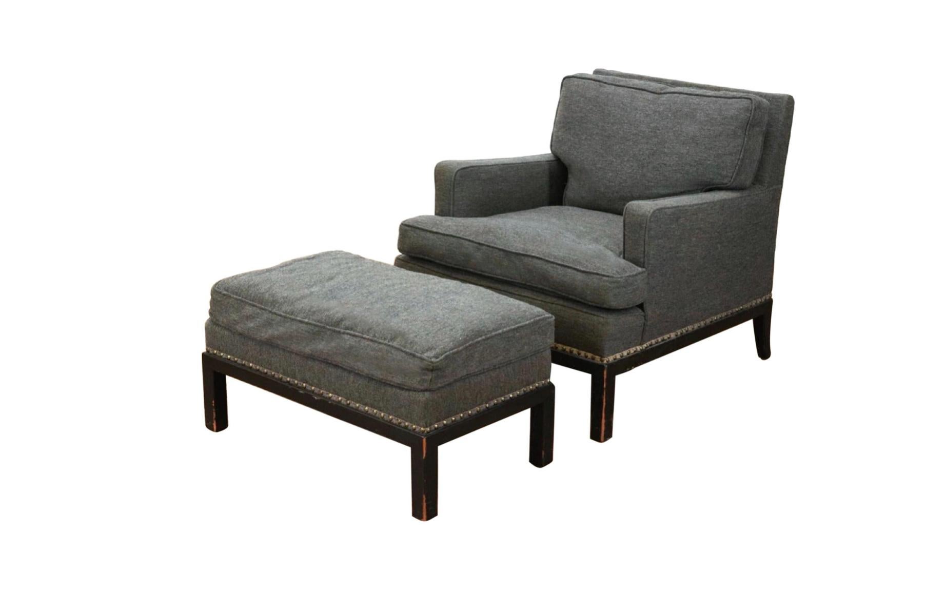 Americano Poltrona e ottomana moderna di Tommi Parzinger Originals, Club Chair, 1958 in vendita
