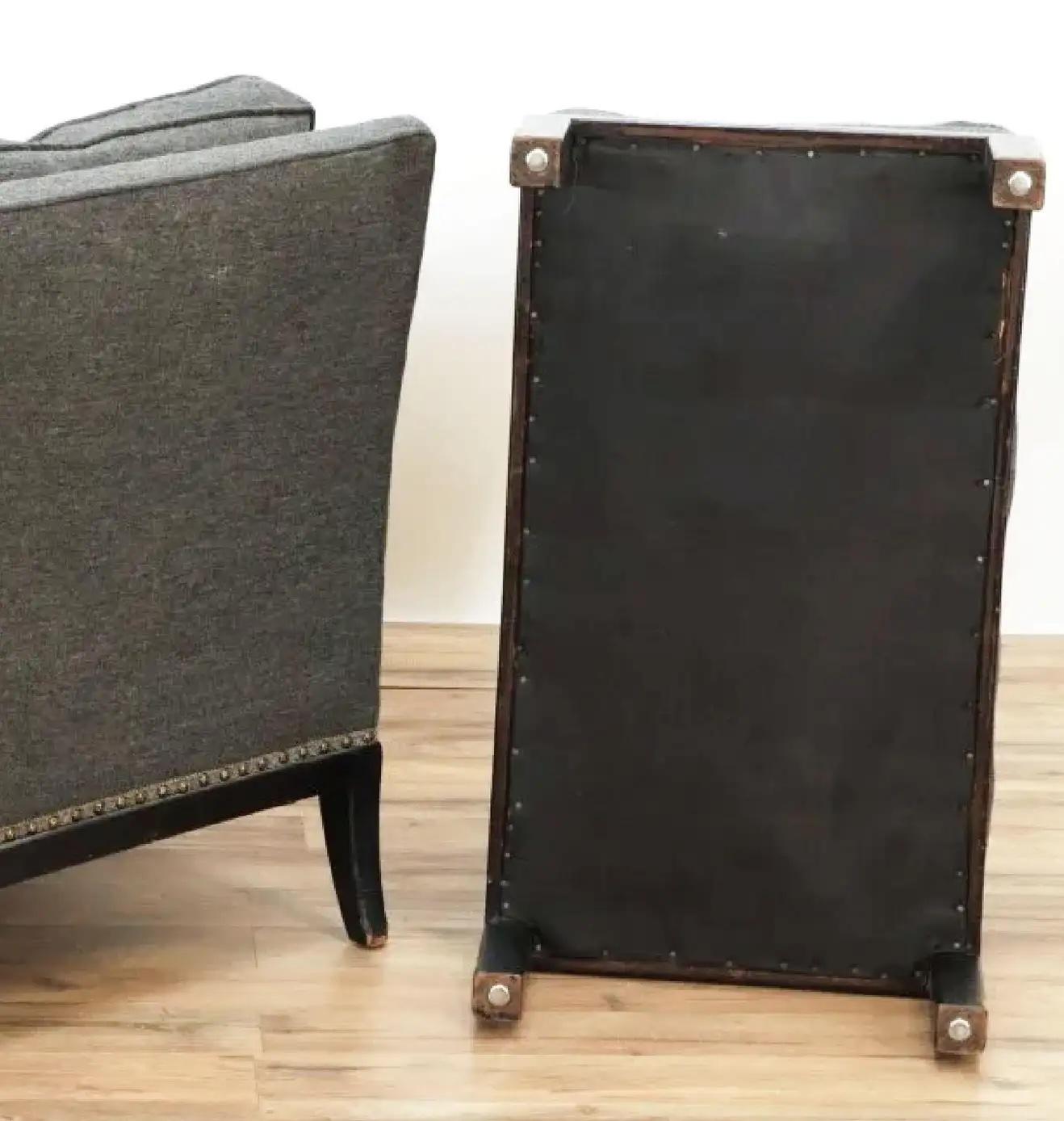 Tessile Poltrona e ottomana moderna di Tommi Parzinger Originals, Club Chair, 1958 in vendita