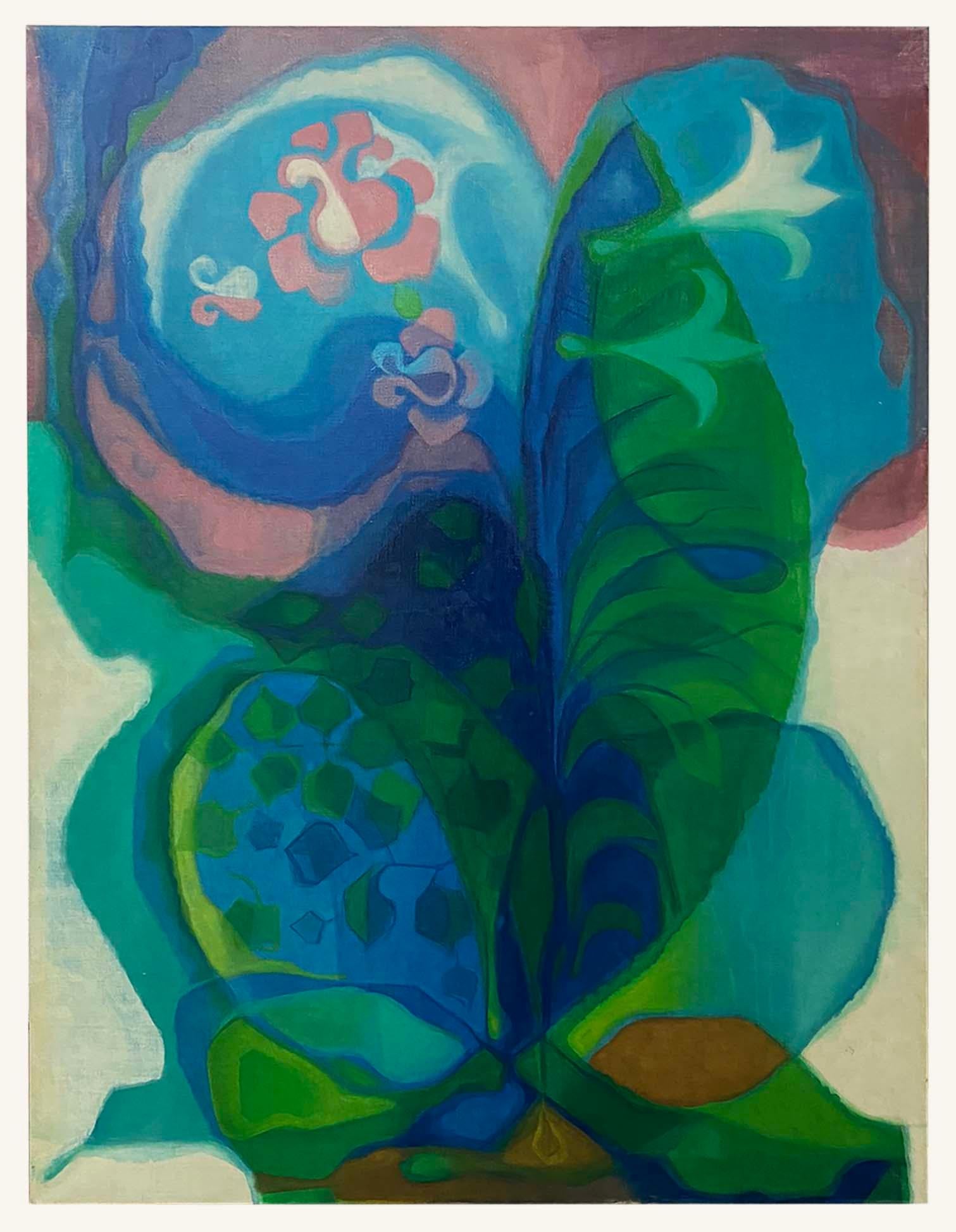 Mid-19th Century Signed 1969 Large Oil on Canvas 