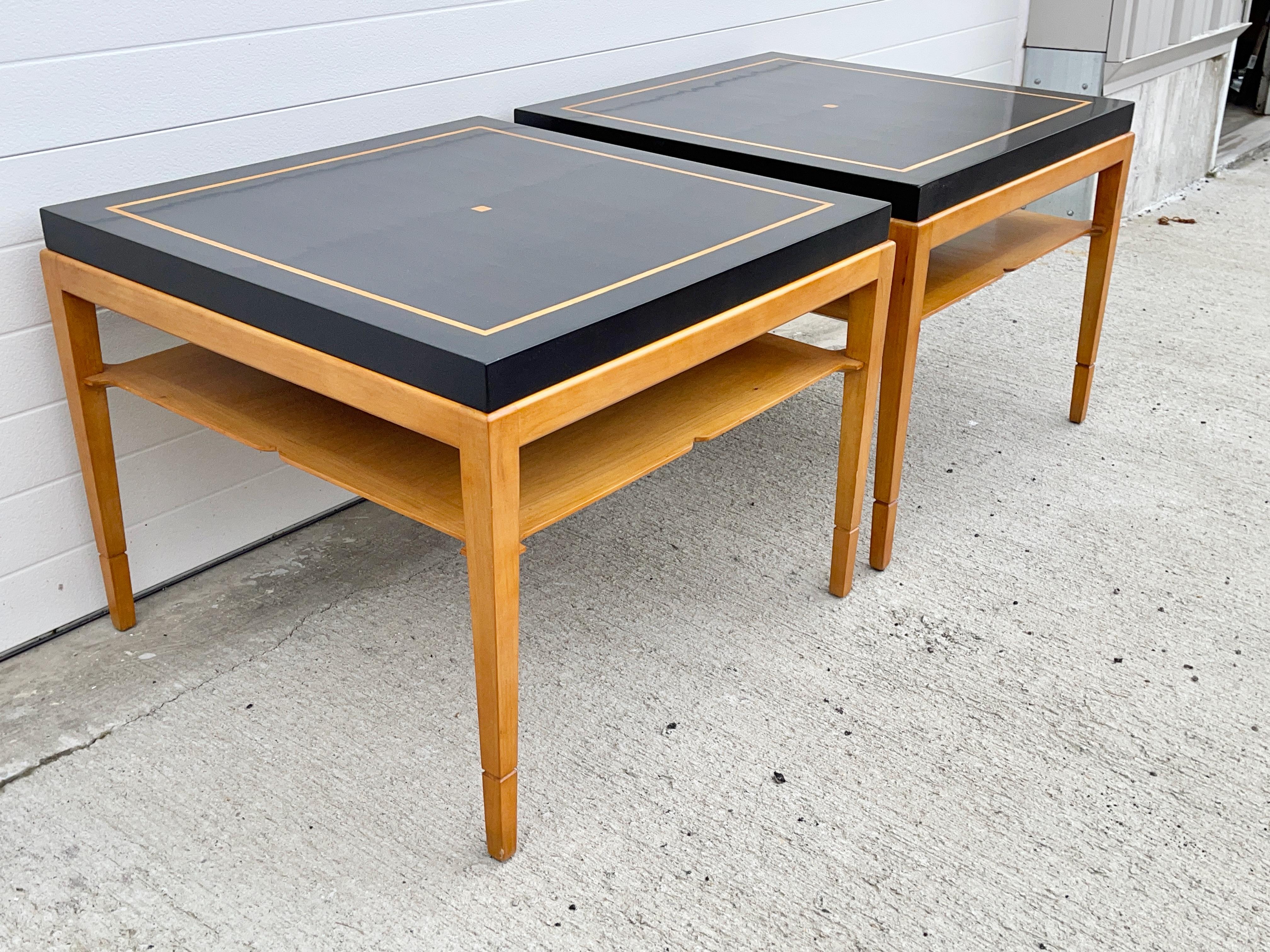 Tommi Parzinger Pair of Side Tables For Sale 2