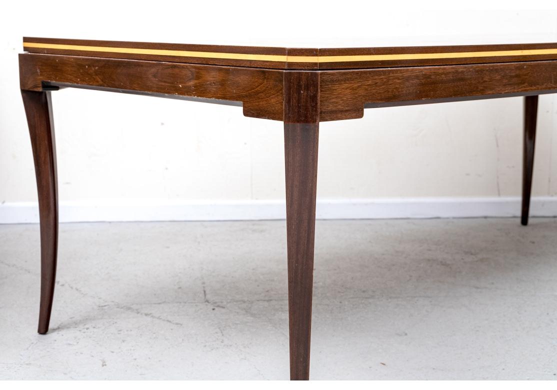 Mid-Century Modern Table à manger de course Tommi Parzinger à rallonge à restaurer en vente