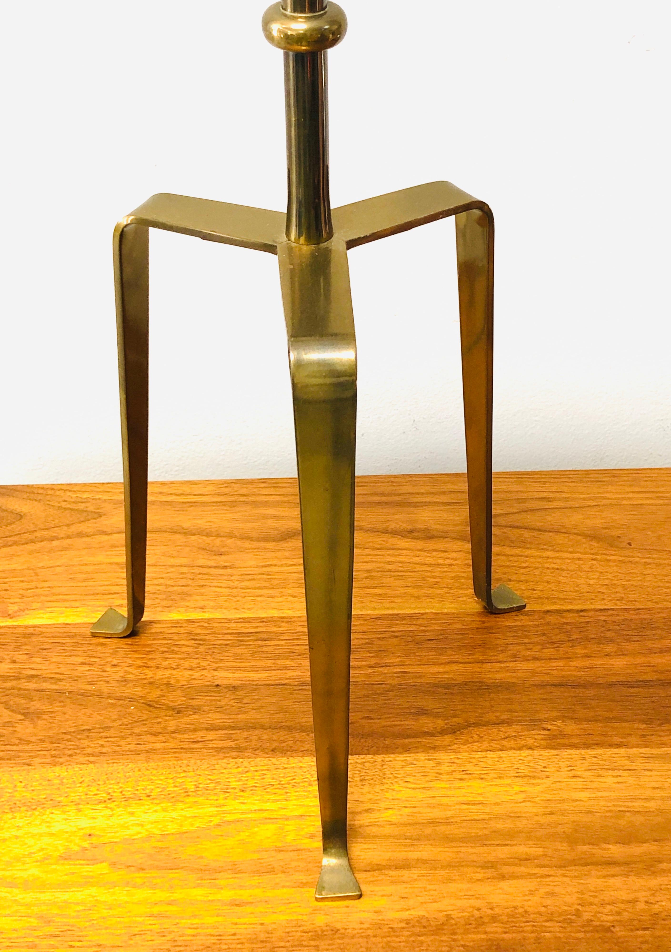 American Tommi Parzinger Rare Bronze Floor Lamp with Iconic Finial For Sale