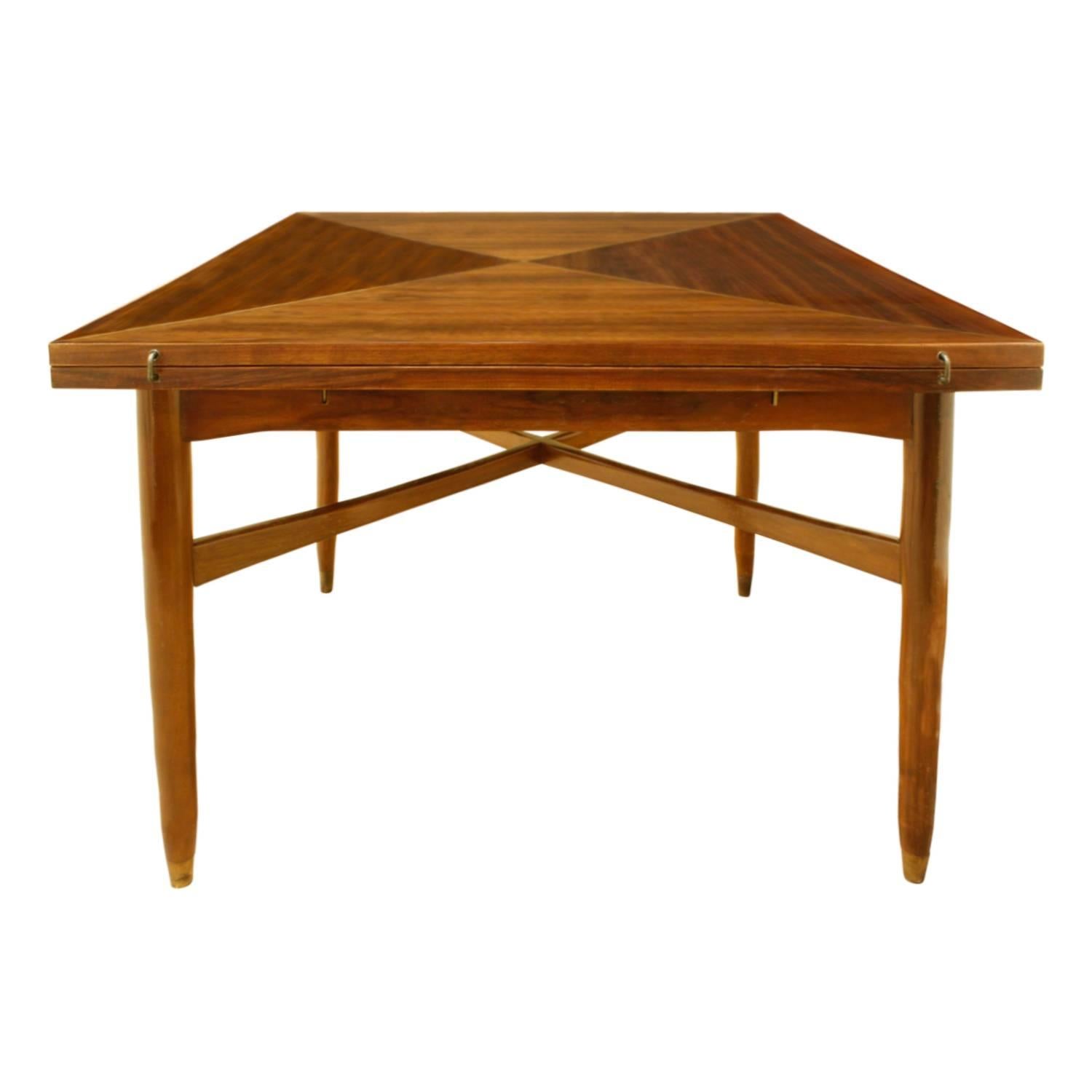 Mid-Century Modern Tommi Parzinger Rare Flip-Top Game Table 1950s