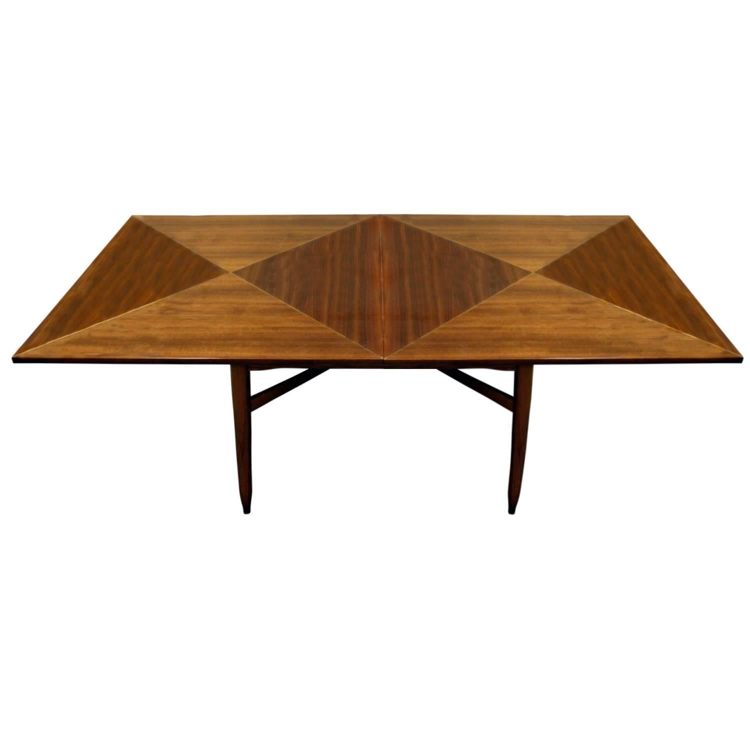 American Tommi Parzinger Rare Flip-Top Game Table 1950s