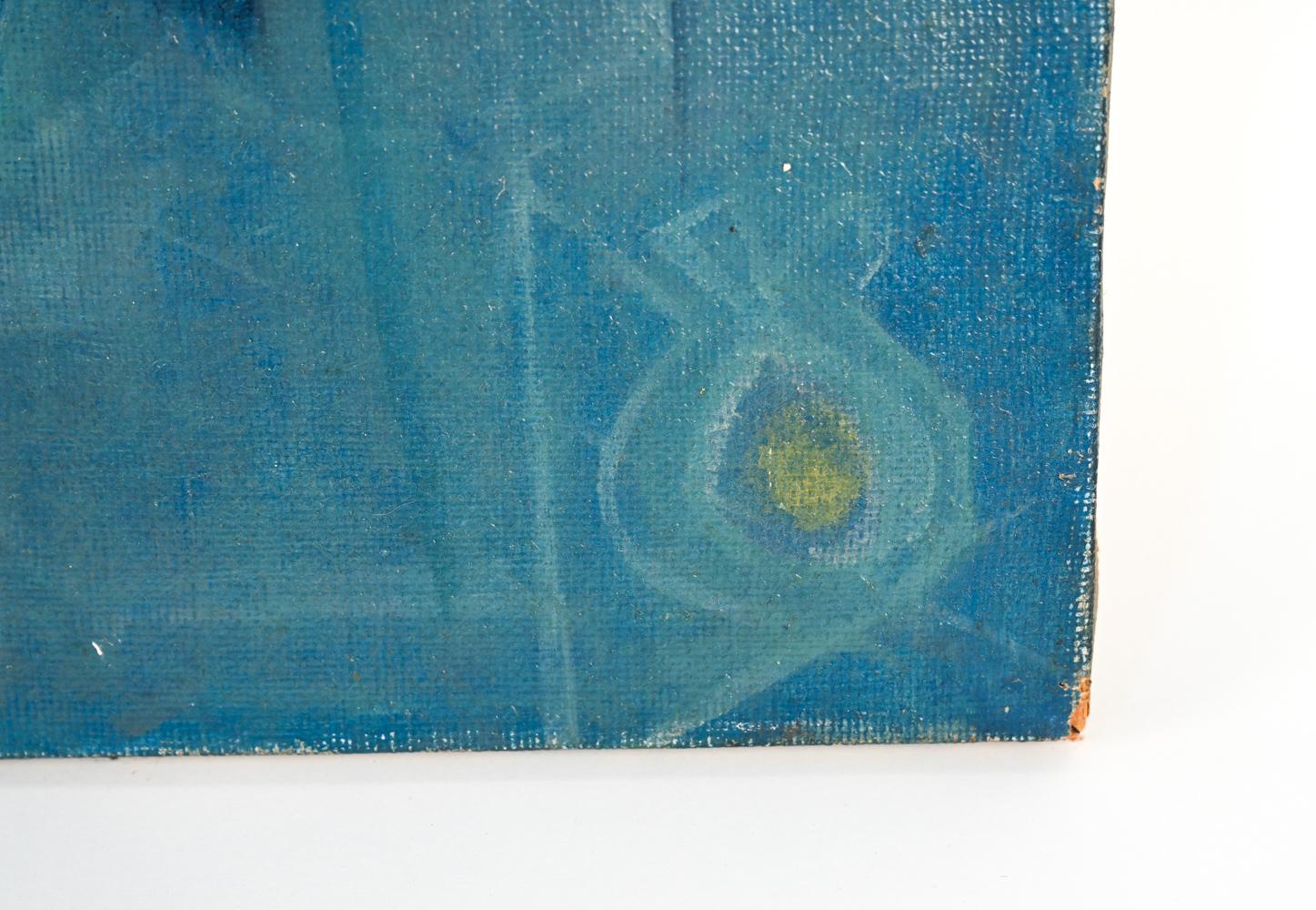 Abstraktes Ölgemälde auf Sackleinen von Tommi Parzinger, „Rose red, Lily white“, 1969 im Angebot 5