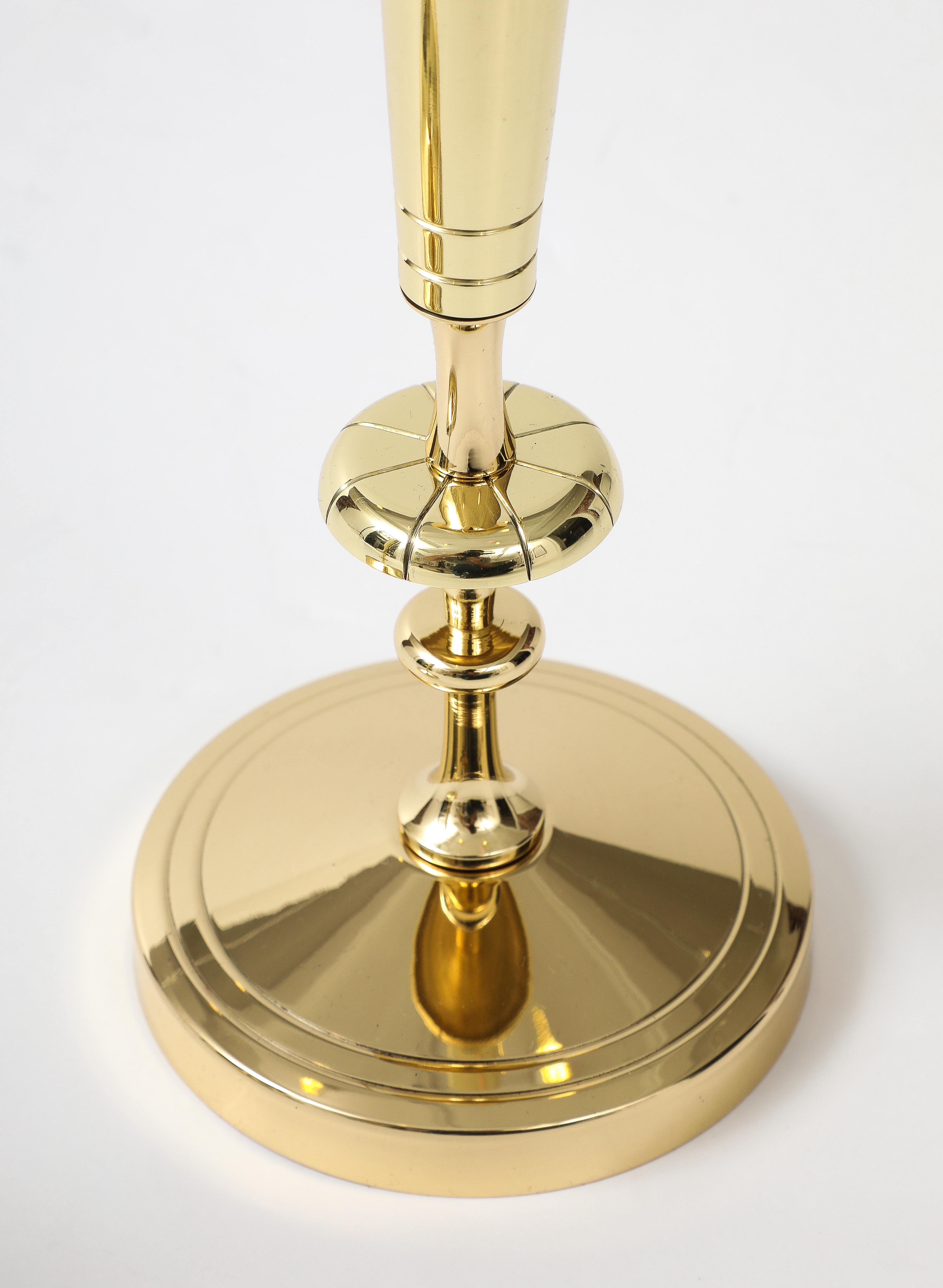 Tommi Parzinger Round Base Candlesticks For Sale 1