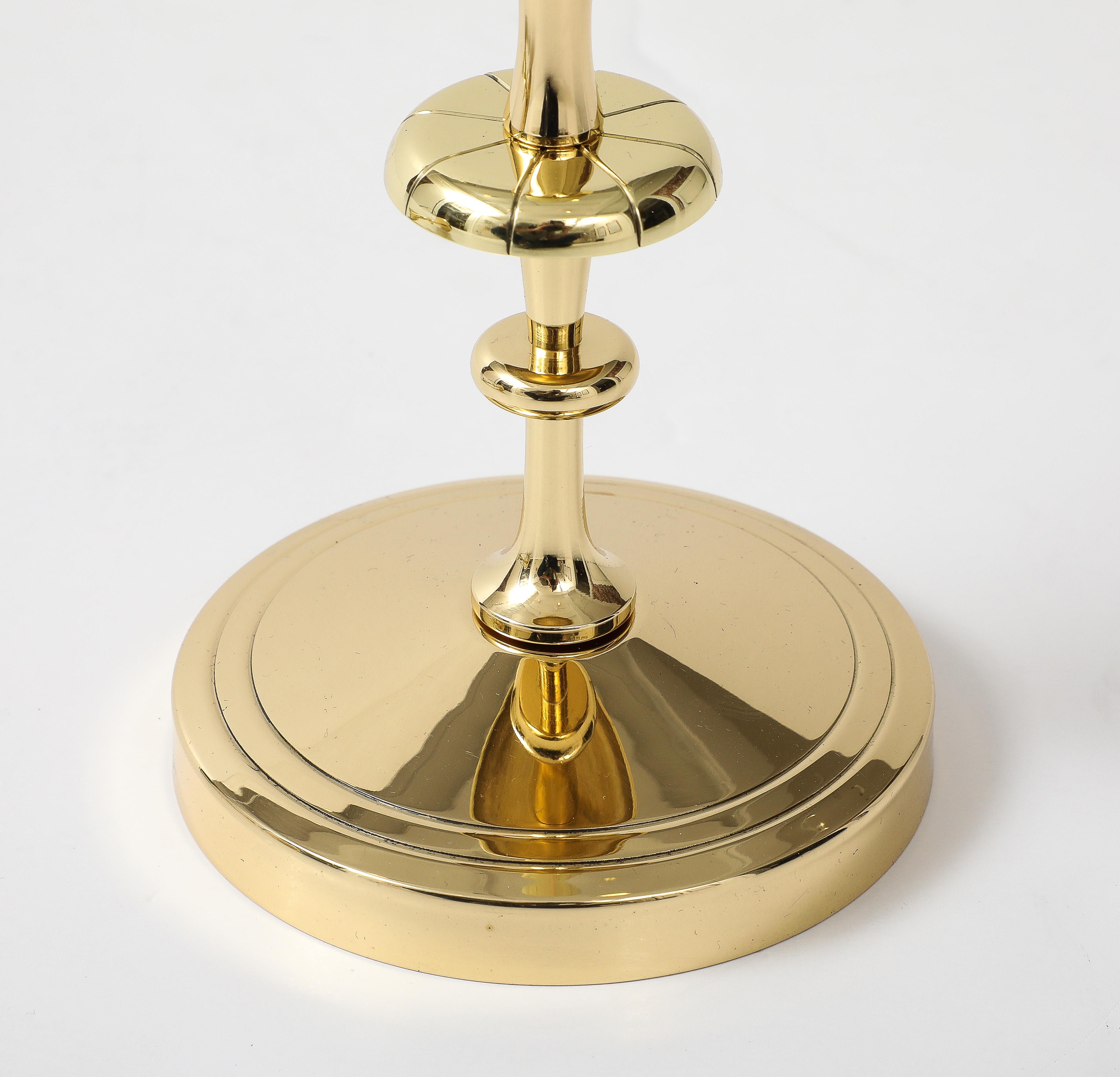 Tommi Parzinger Round Base Candlesticks For Sale 2