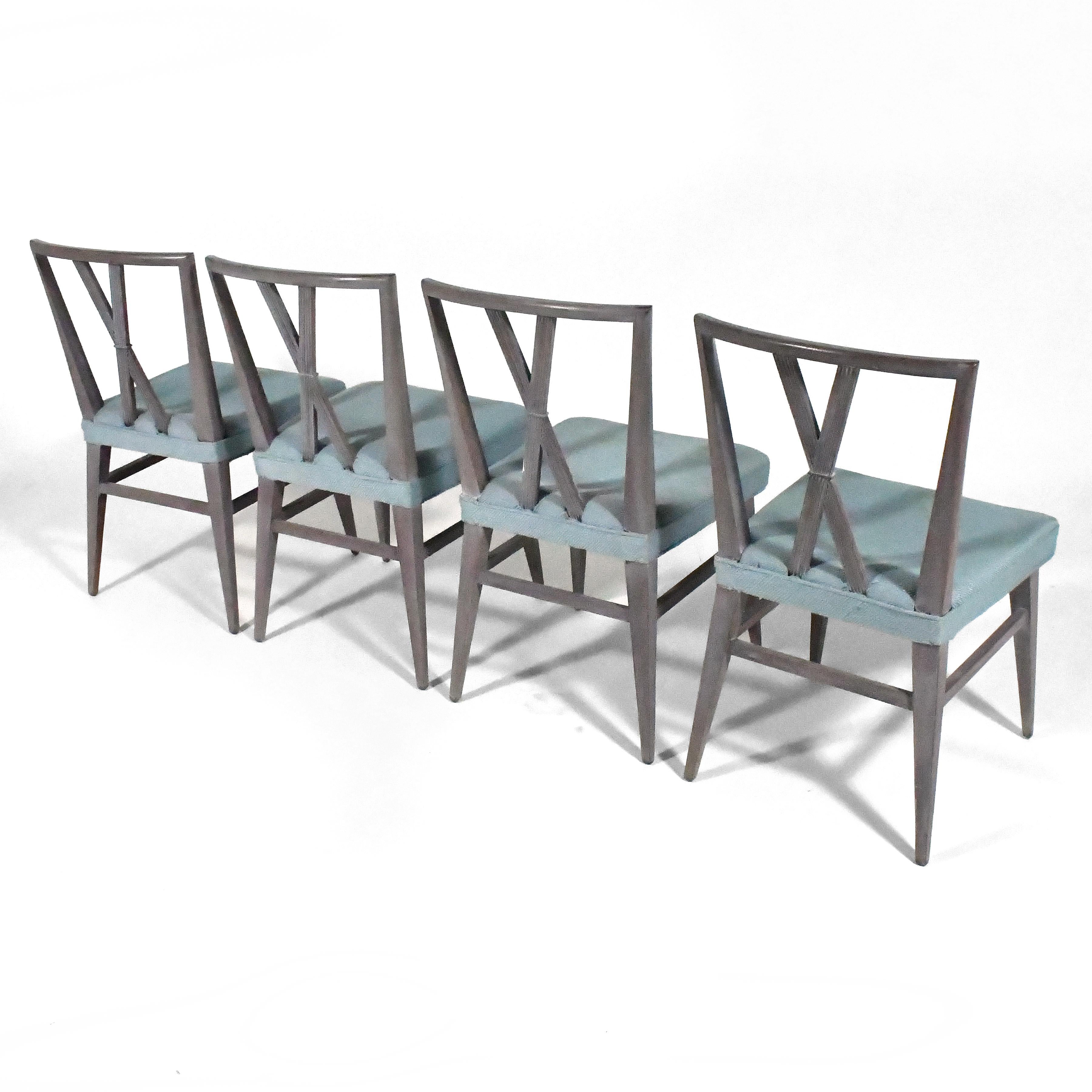 Mid-Century moderno Set di sei sedie da pranzo Tommi Parzinger di Charak Modern in vendita