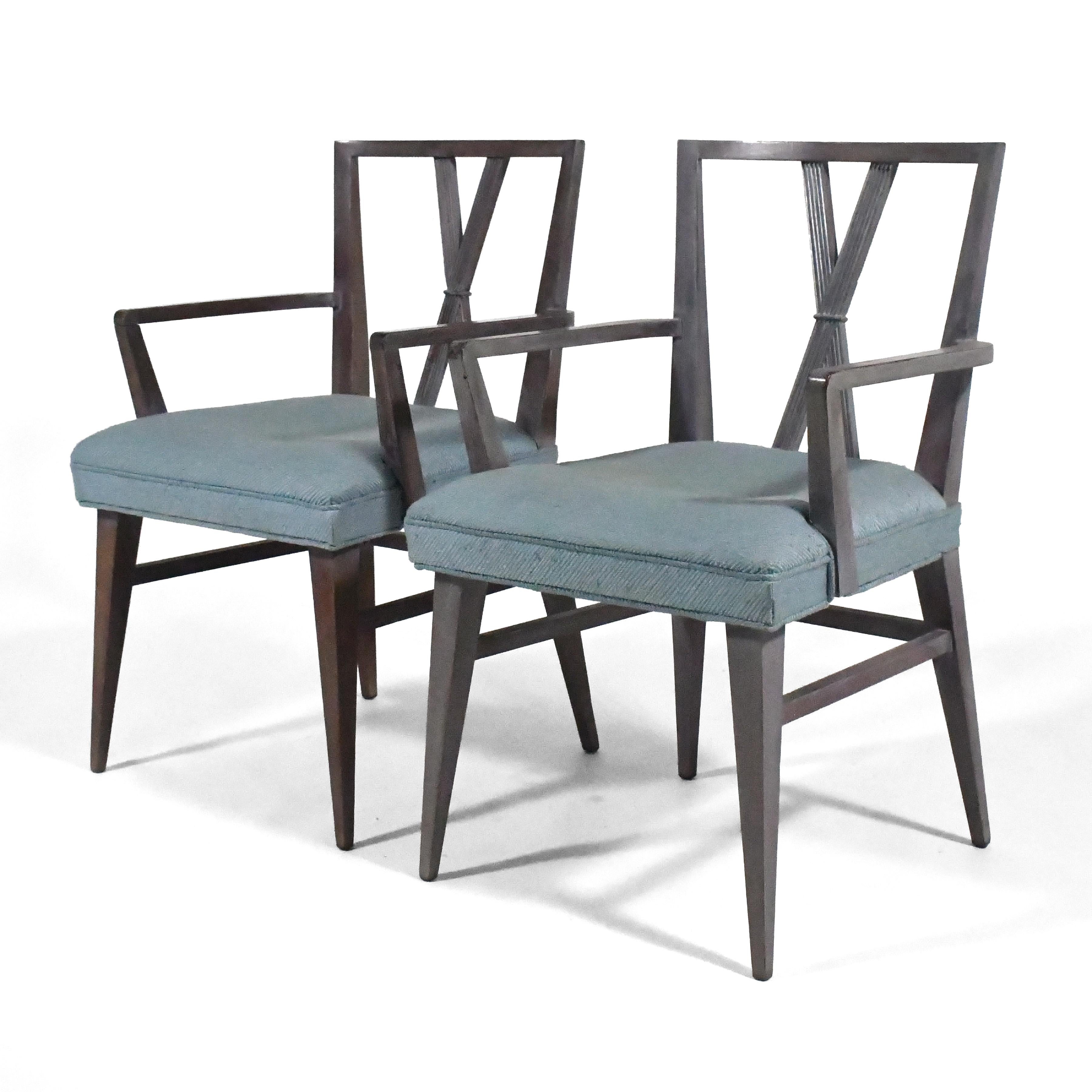Americano Set di sei sedie da pranzo Tommi Parzinger di Charak Modern in vendita