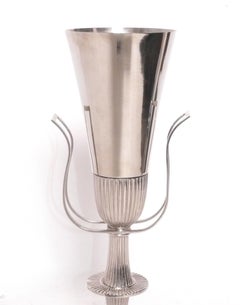 Tommi Parzinger Silver Plated Urn Lamp Mid Century Modern Glamour circa 1940s