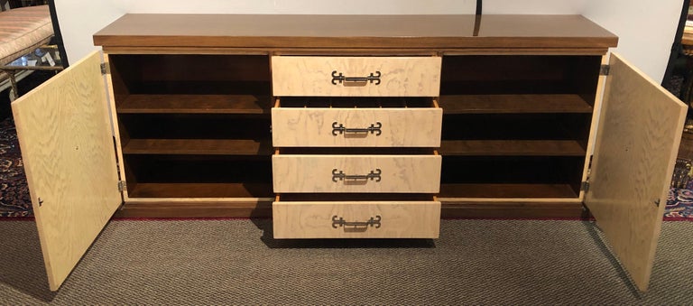 Wood Tommi Parzinger Spectacular Sideboard / Credenza Branded Parzinger Original For Sale