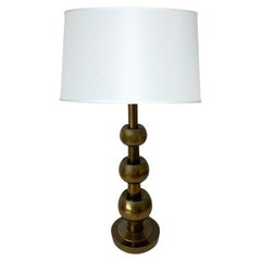 Used Tommi Parzinger Style Brass Ball Lamp by Stiffel