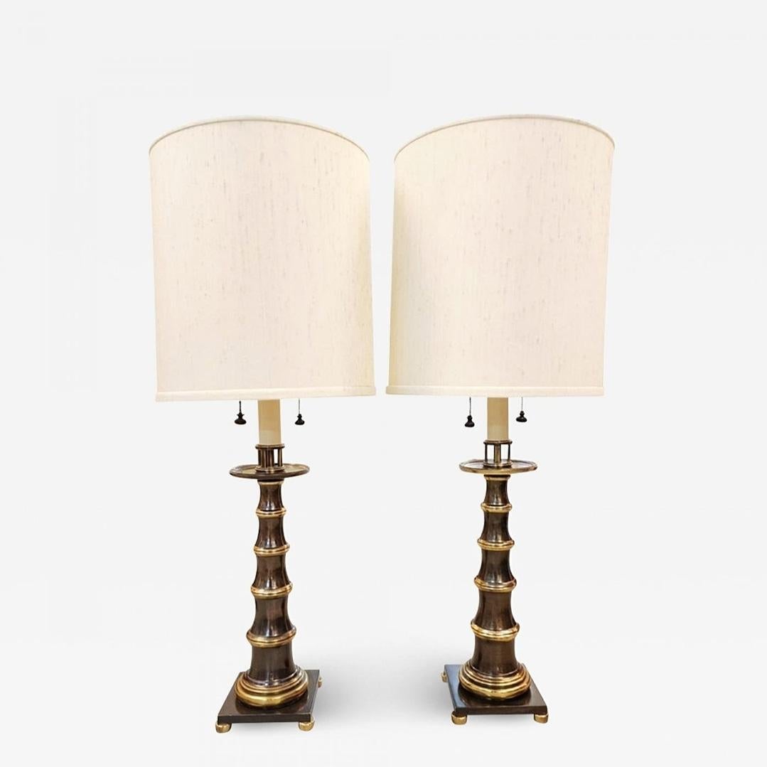 Tommi Parzinger Style Mid-Century Lamps In Good Condition In Hudson, NY