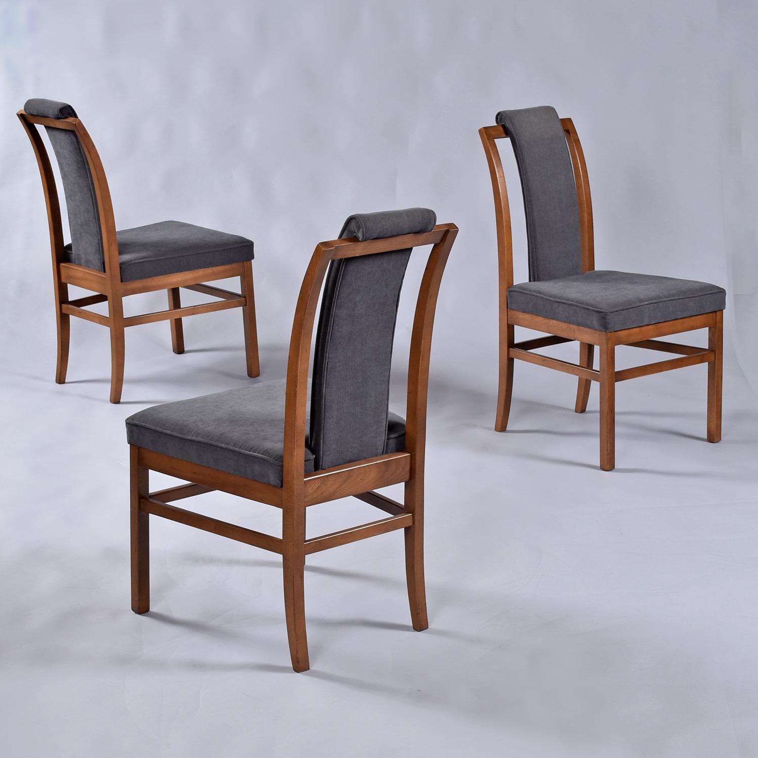 Tommi Parzinger Style Scroll Back MidCentury Modern Dining Chairs Set