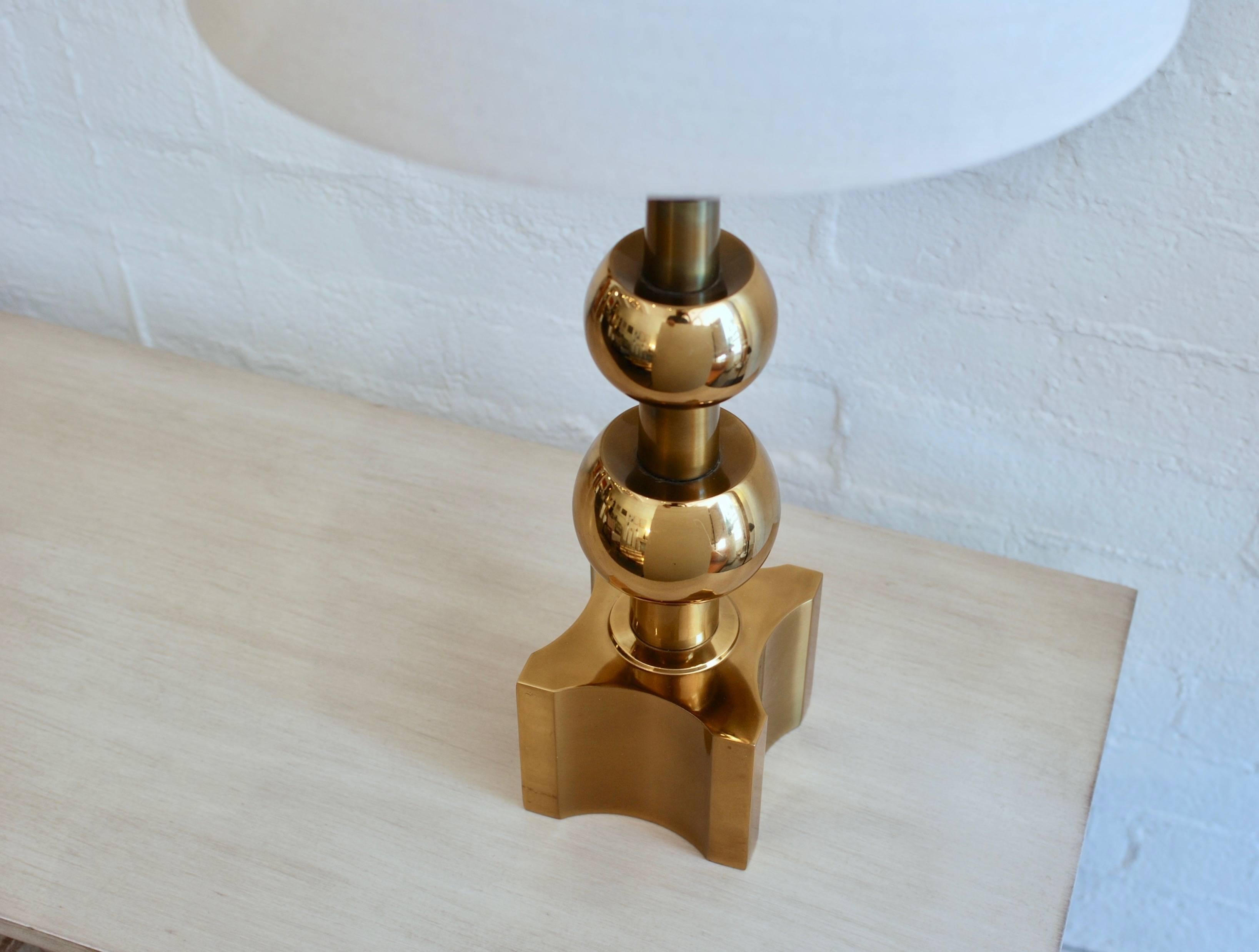 American Tommi Parzinger Style Stiffel Brass Table Lamp