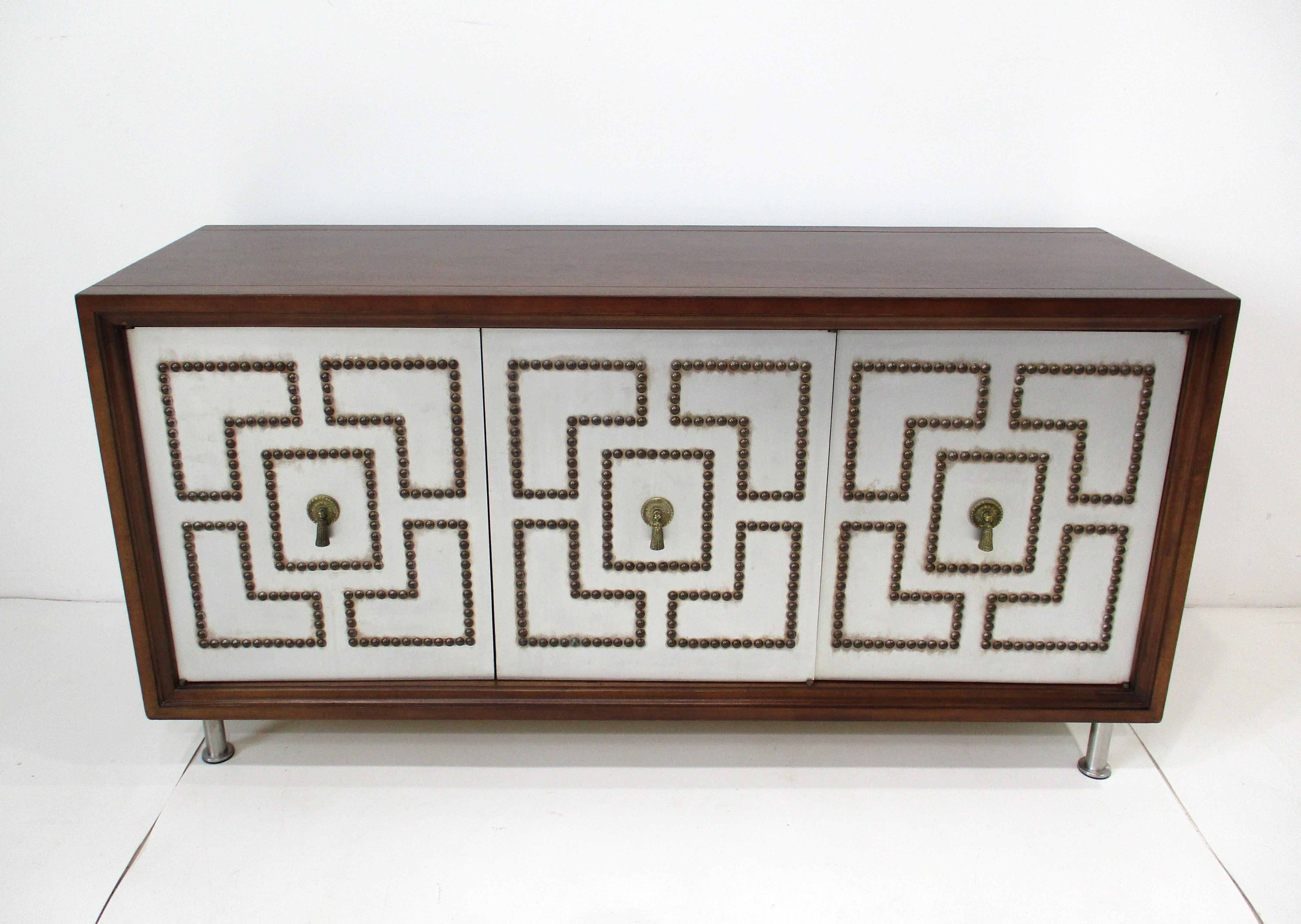 Tommi Parzinger styled Credenza or Entertaiment Cabinet 4