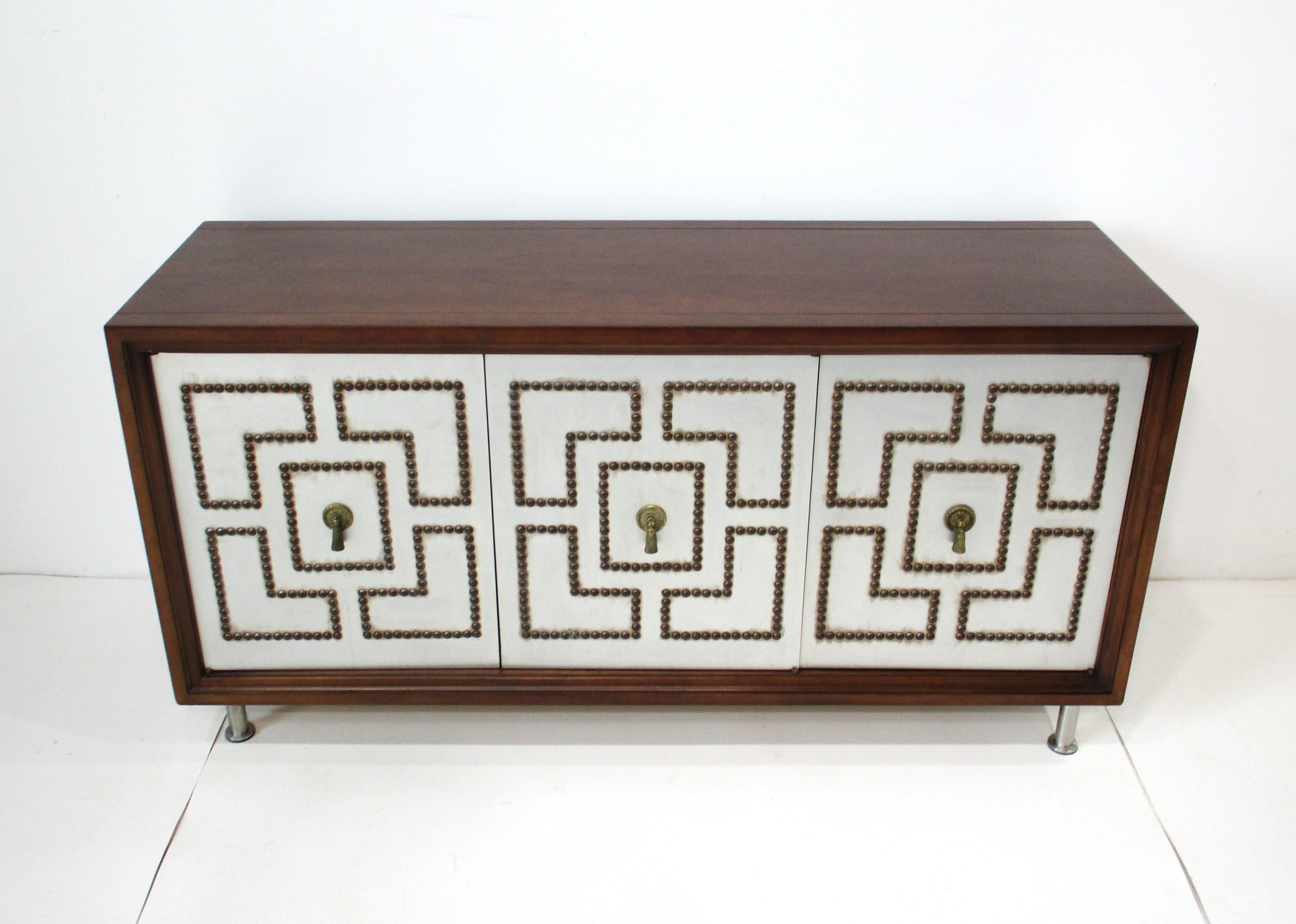 Tommi Parzinger styled Credenza or Entertaiment Cabinet 5