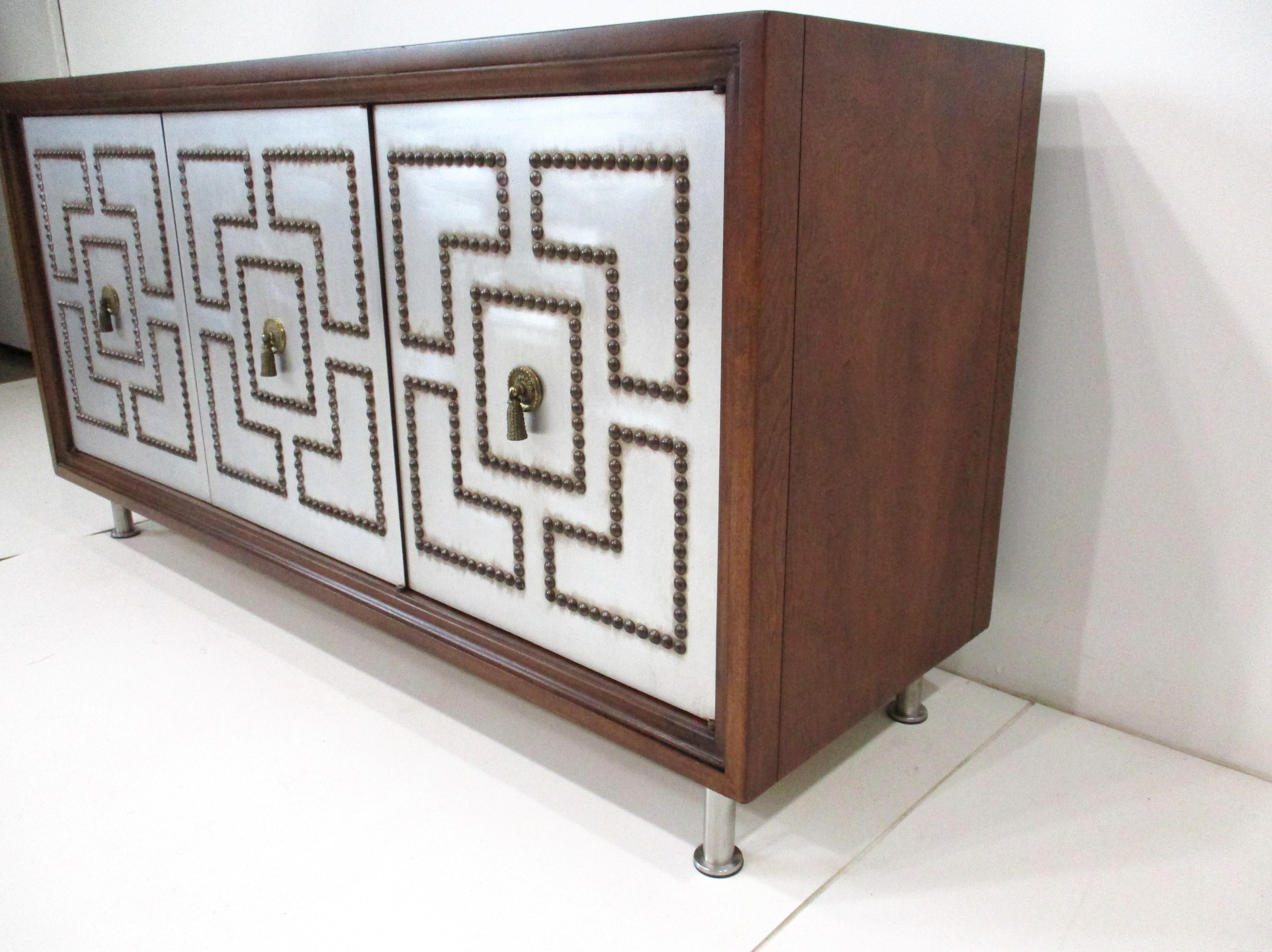Mid-Century Modern Tommi Parzinger styled Credenza or Entertaiment Cabinet