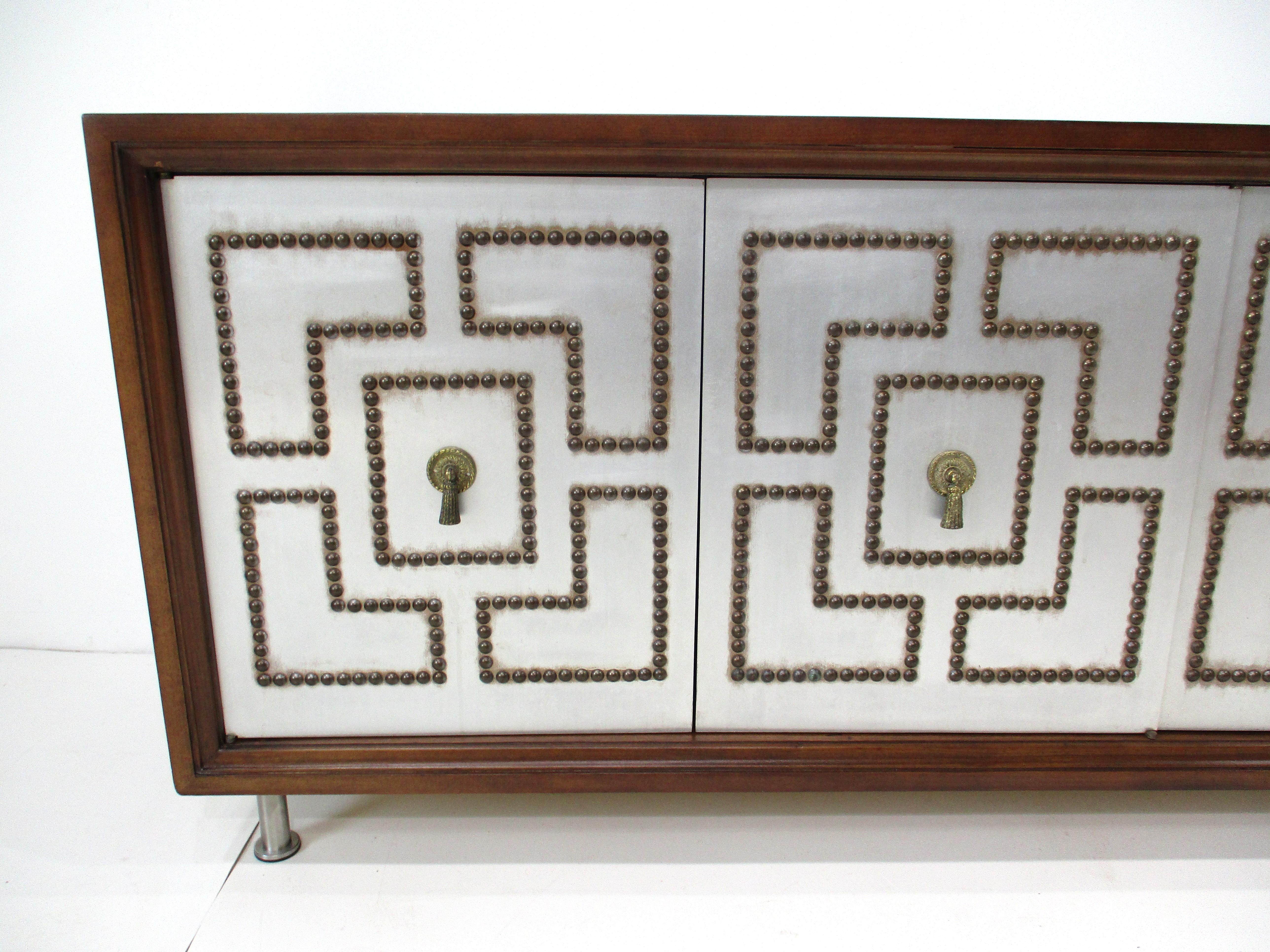 American Tommi Parzinger styled Credenza or Entertaiment Cabinet
