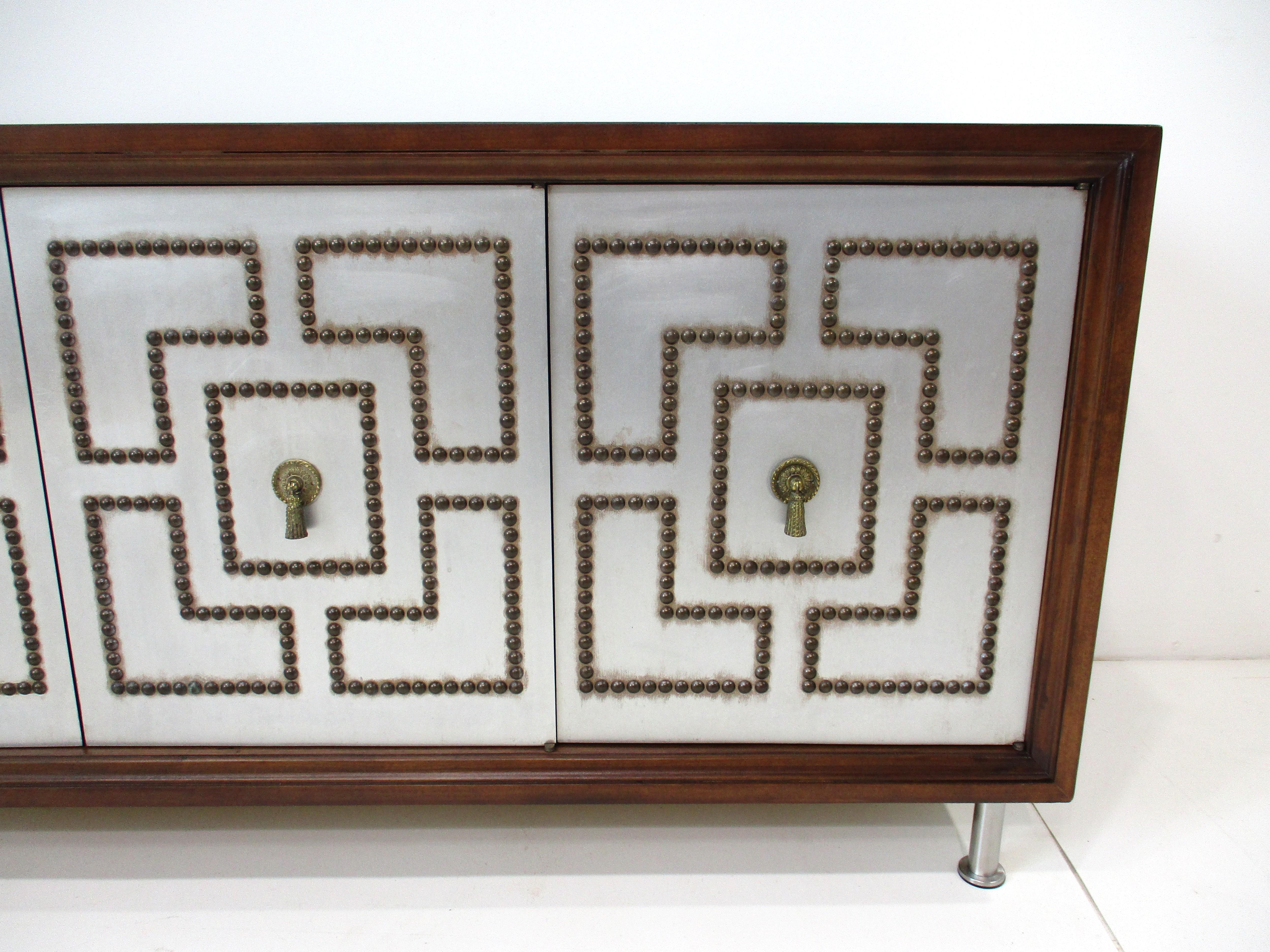 Tommi Parzinger styled Credenza or Entertaiment Cabinet In Good Condition In Cincinnati, OH