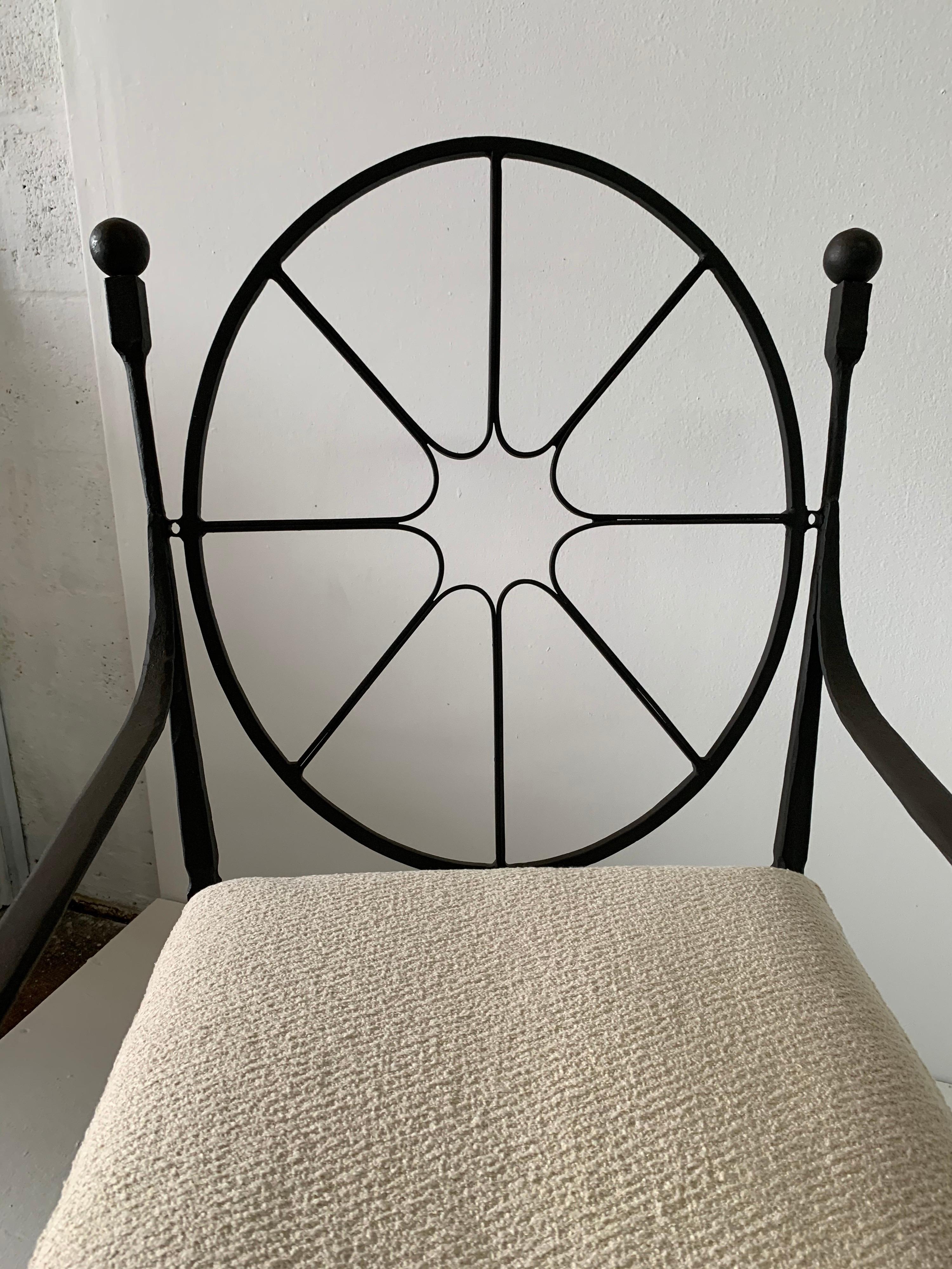 Tommi Parzinger Wrought Iron Single Chair 1