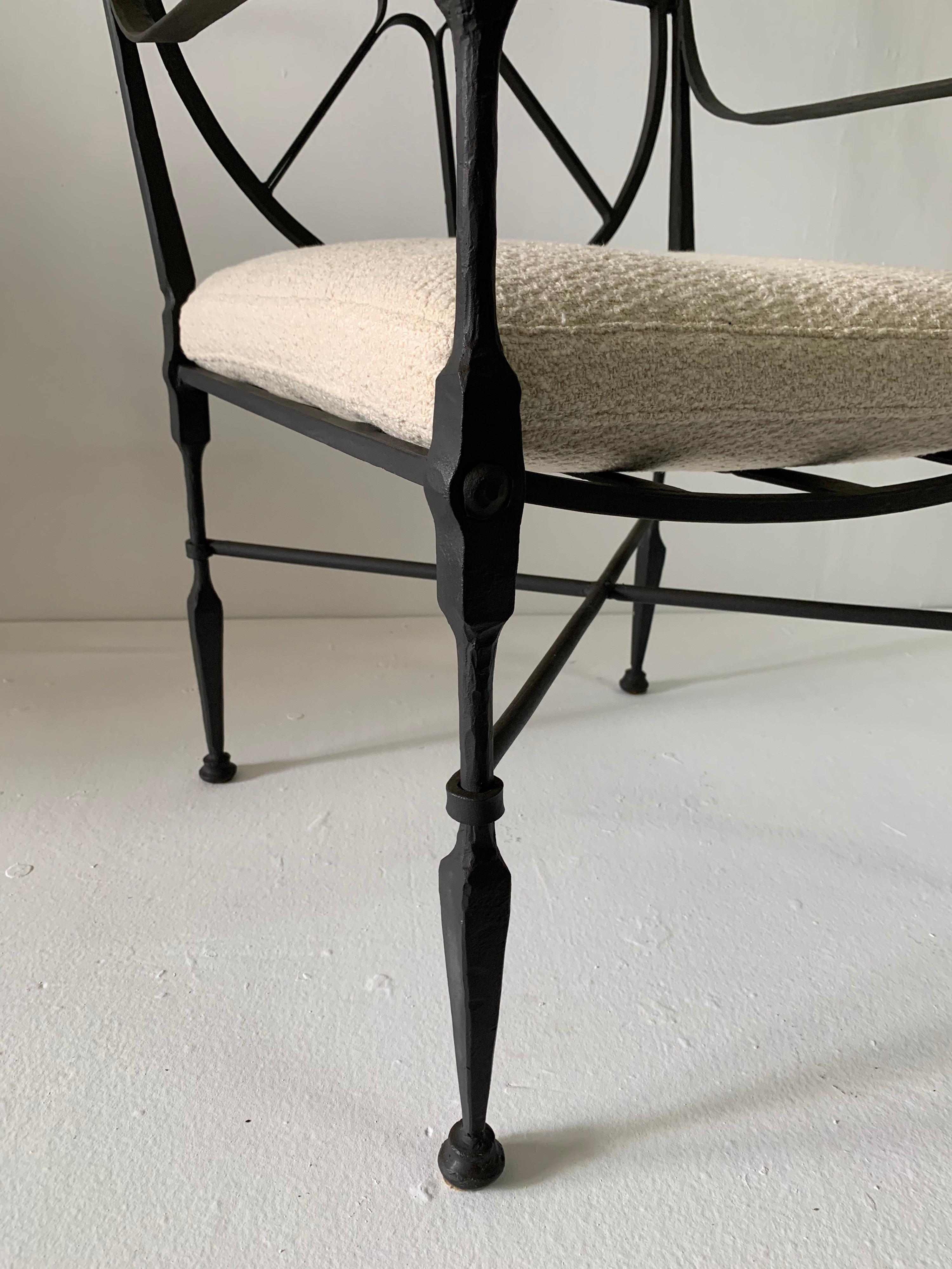 Tommi Parzinger Wrought Iron Single Chair 2