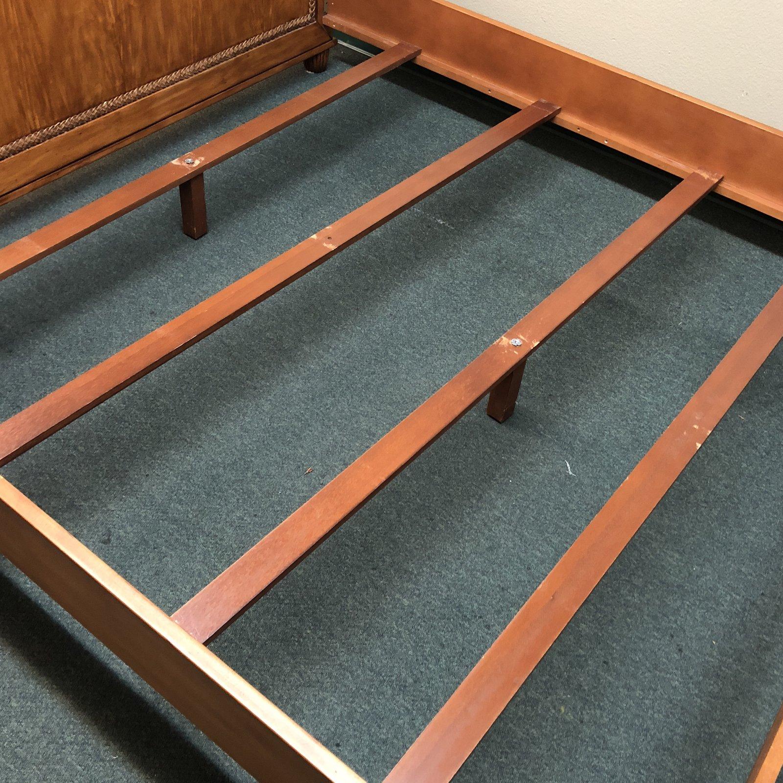 Tommy Bahama Home Caned Eastern King Bed Frame In Good Condition In San Francisco, CA