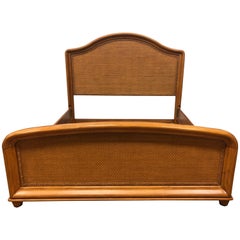 Used Tommy Bahama Home Caned Eastern King Bed Frame
