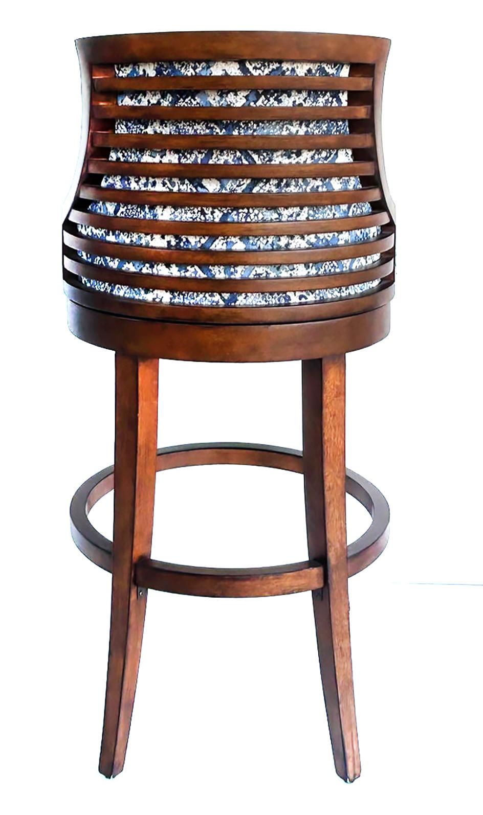 Contemporary Tommy Bahama Home Ocean Club Cabana Swivel Bar Stools- Set of 6