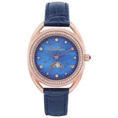 Used Tommy Bahama Swarovski Crystal Blue Moon Womens Quartz Watch TB00032-03
