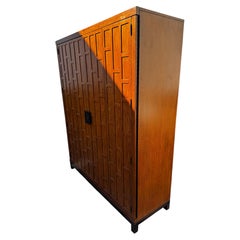 Tommy Bahama Walnut Ocean Club Coral Armoire/Chest w/ Bi-fold Doors