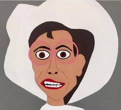 Judy, Oil on Panel, Folk Art, Last Photo of Judy Garland, Outsiders, Portraits